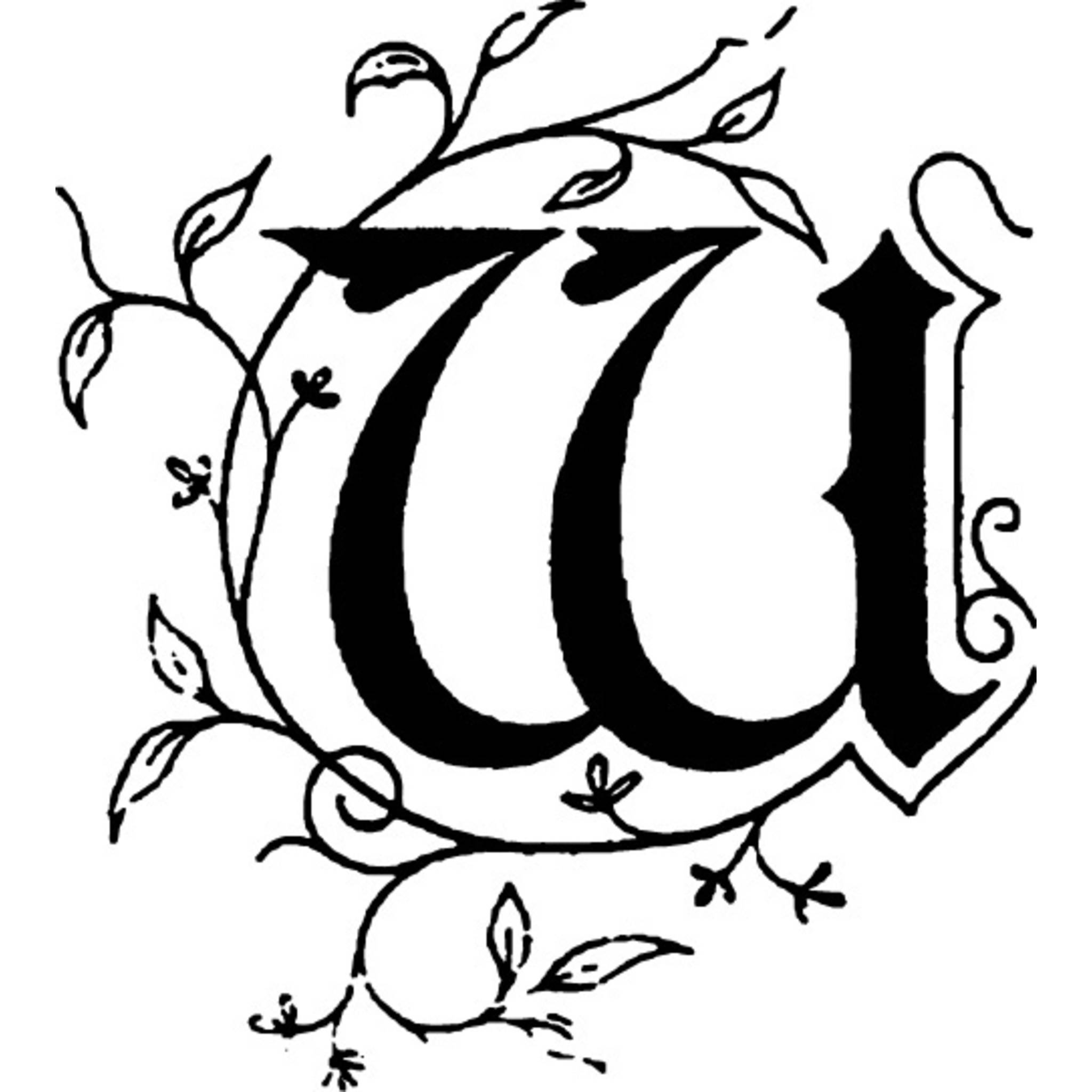 Jacques Herbin 3x Viereckiges Siegel Holzgriff, Buchstabe W 40023T