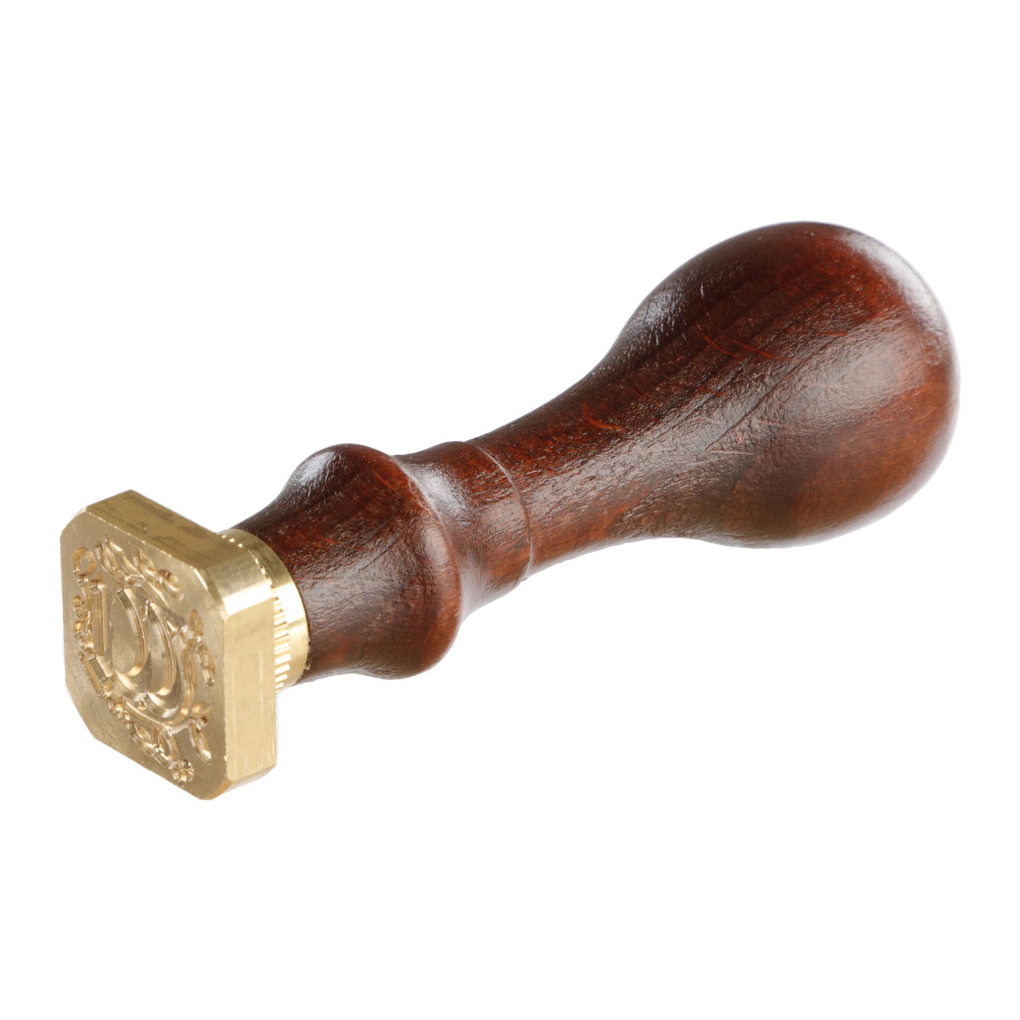 Jacques Herbin 3x Viereckiges Siegel Holzgriff, Buchstabe W 40023T