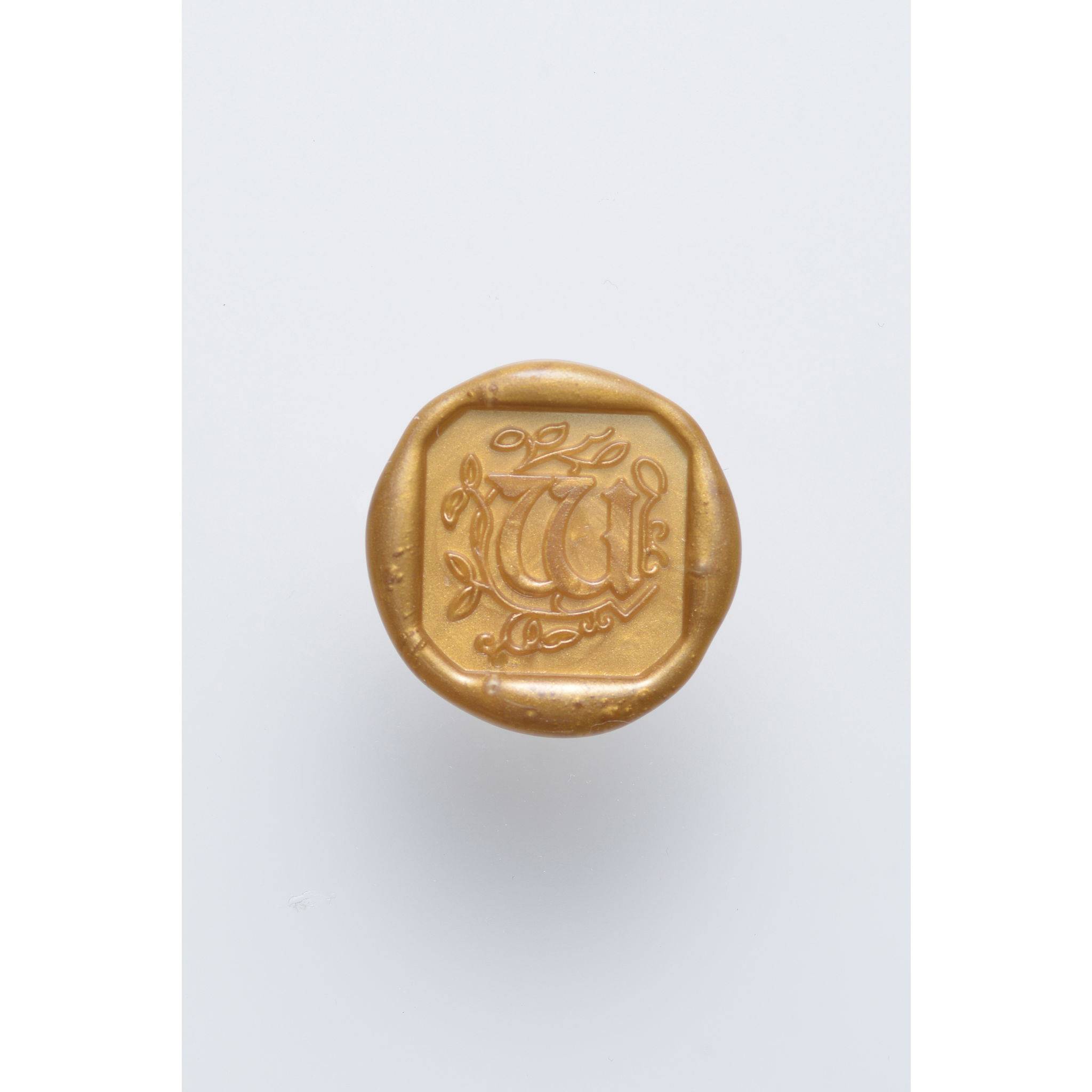 Jacques Herbin 3x Viereckiges Siegel Holzgriff, Buchstabe W 40023T