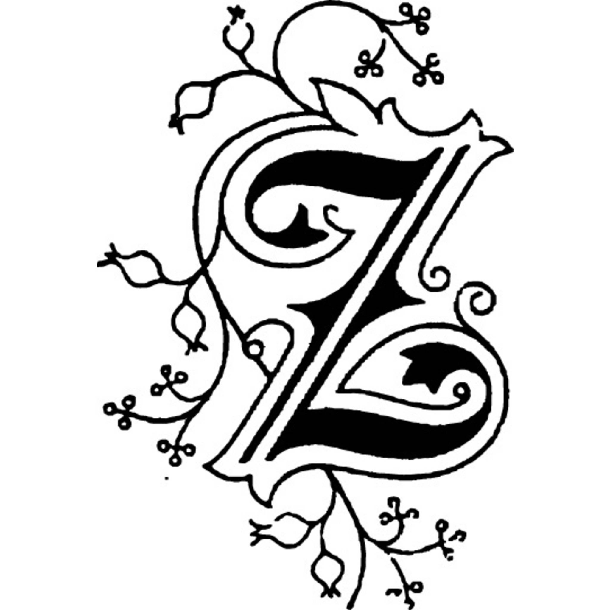 Jacques Herbin 3x Viereckiges Siegel Holzgriff, Buchstabe Z 40026T