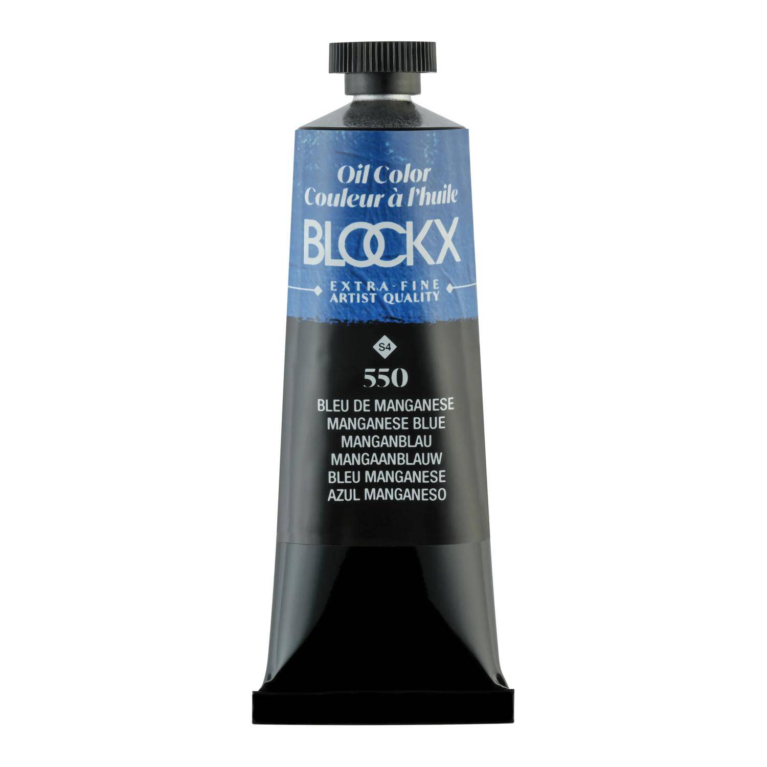 Blockx 3x Ölfarbe, Manganblau - Tube 35ml - Manganblau 213550BXC