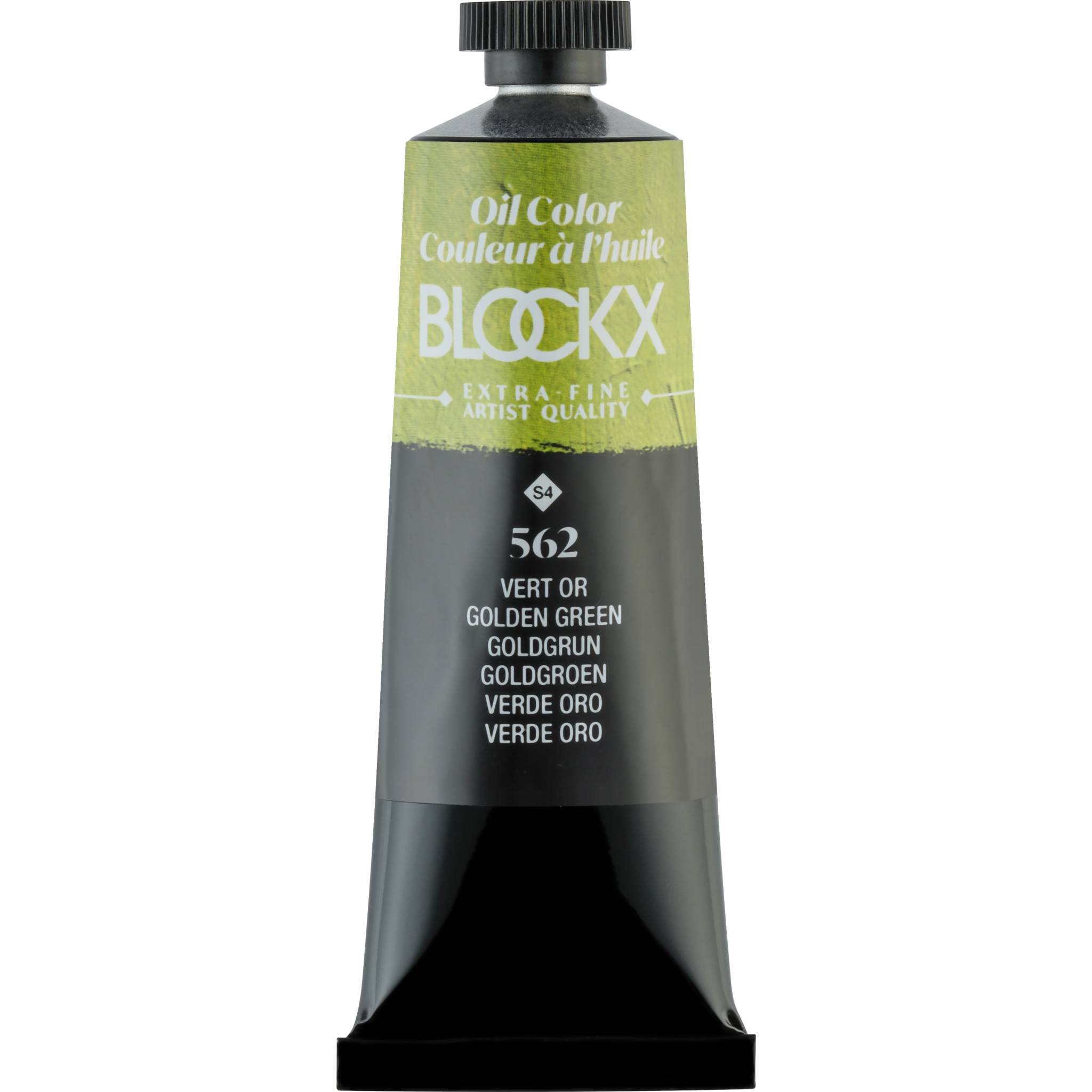 Blockx 3x Ölfarbe, Goldgrün - Tube 35ml - Grüngold 213562BXC