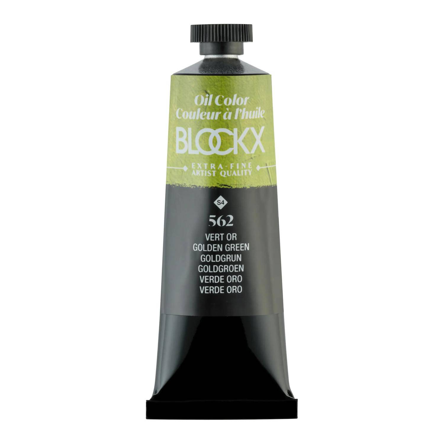Blockx 3x Ölfarbe, Goldgrün - Tube 35ml - Grüngold 213562BXC