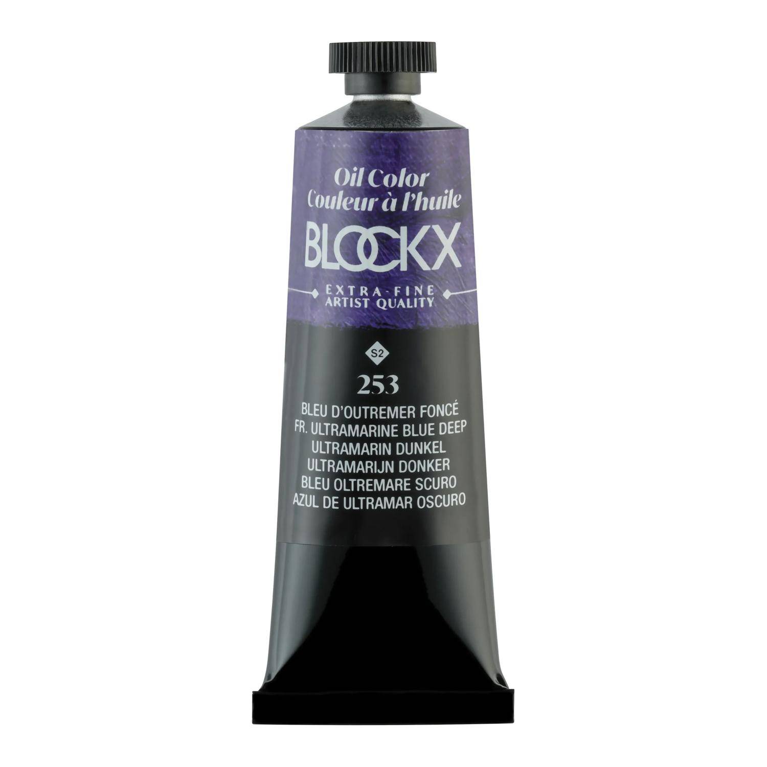 Blockx 3x Ölfarbe, Tube 35ml Ultramarinblau dunkel| 213253BXC