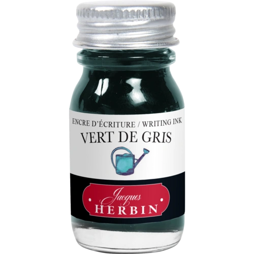 Jacques Herbin 6x Tinte + Tintenroller Flakon 10 ml vert de gris 11507T Jacques Herbin 6x Tinte + Tintenroller Flakon 10 ml vert de gris 11507T