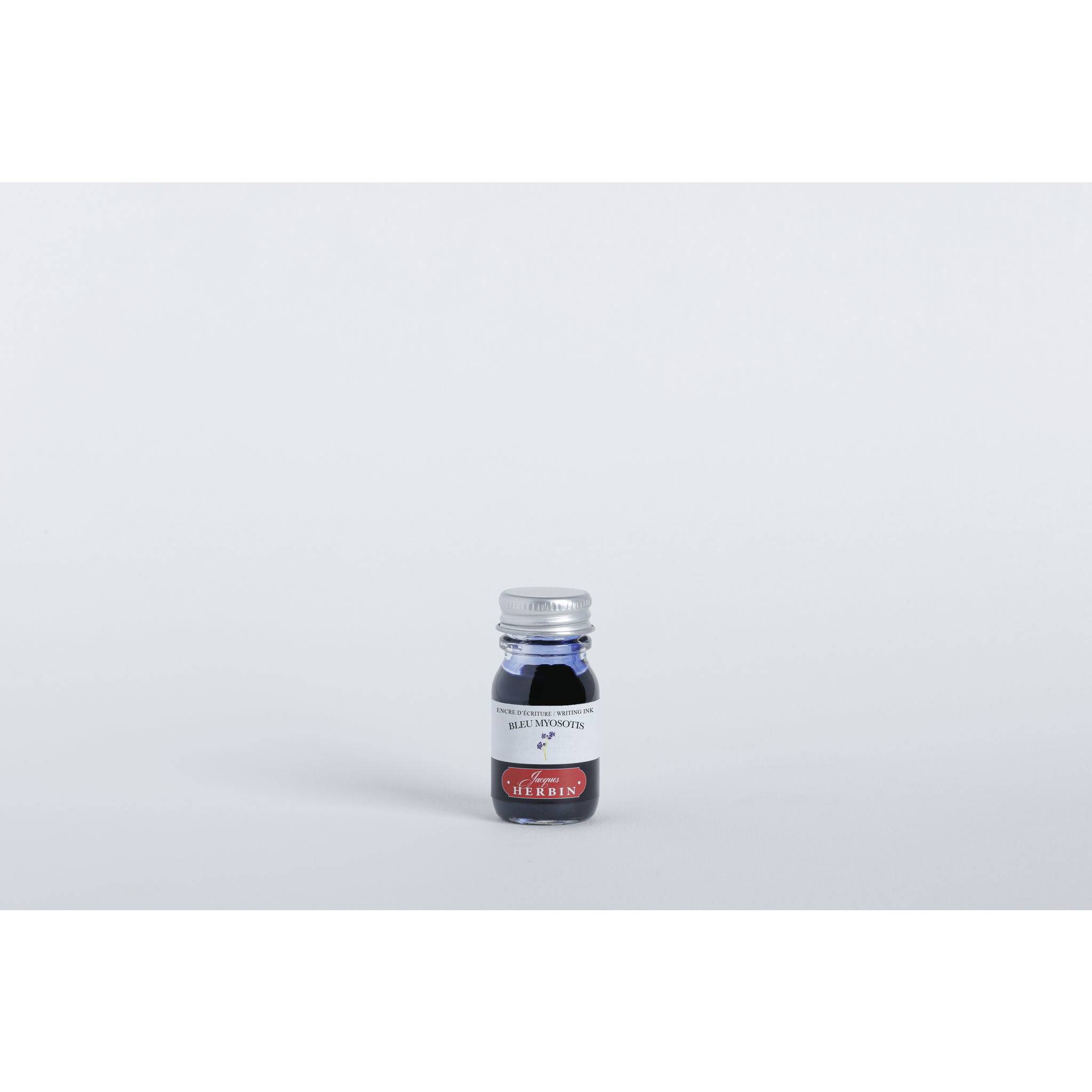 Jacques Herbin 6x Tinte + Tintenroller Flakon 10 ml Blau Vergissmeinnicht 11515T