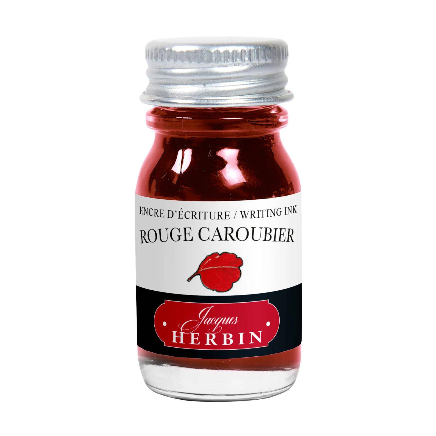 Jacques Herbin 6x Tinte + Tintenroller Flakon 10 ml Johannisbeerrot 11522T