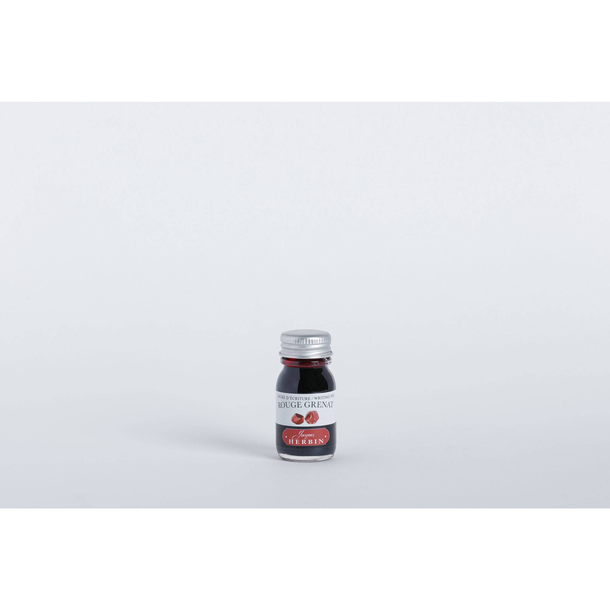 Jacques Herbin 6x Tinte für Füller + Tintenroller Flakon 10 ml Granatrot 11529T