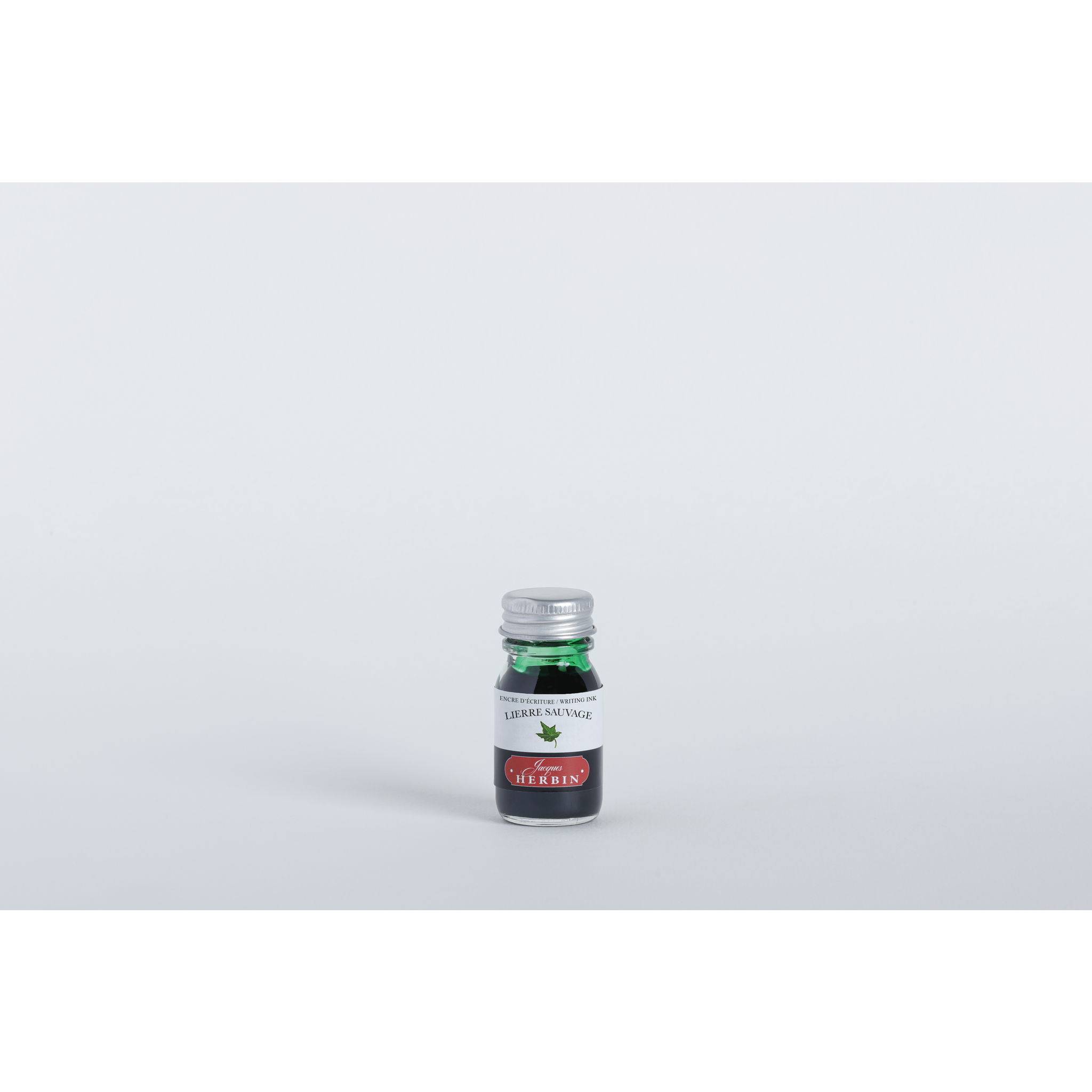 Jacques Herbin 6x Tinte für Füller + Tintenroller Flakon 10 ml Efeugrün 11537T
