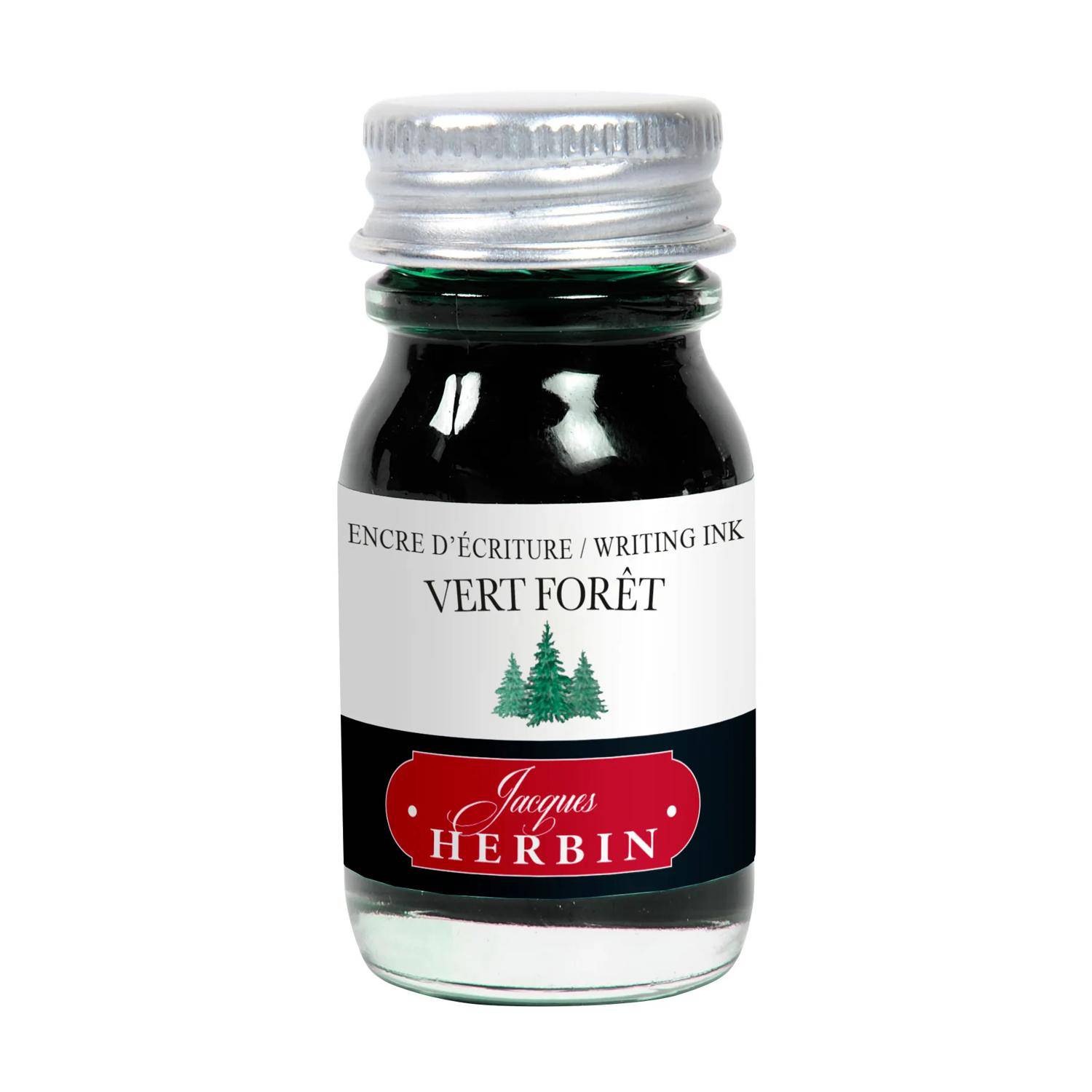 Jacques Herbin 6x Schreibtinte, La Perle des encres, 10 ml Vert forêt 11540T