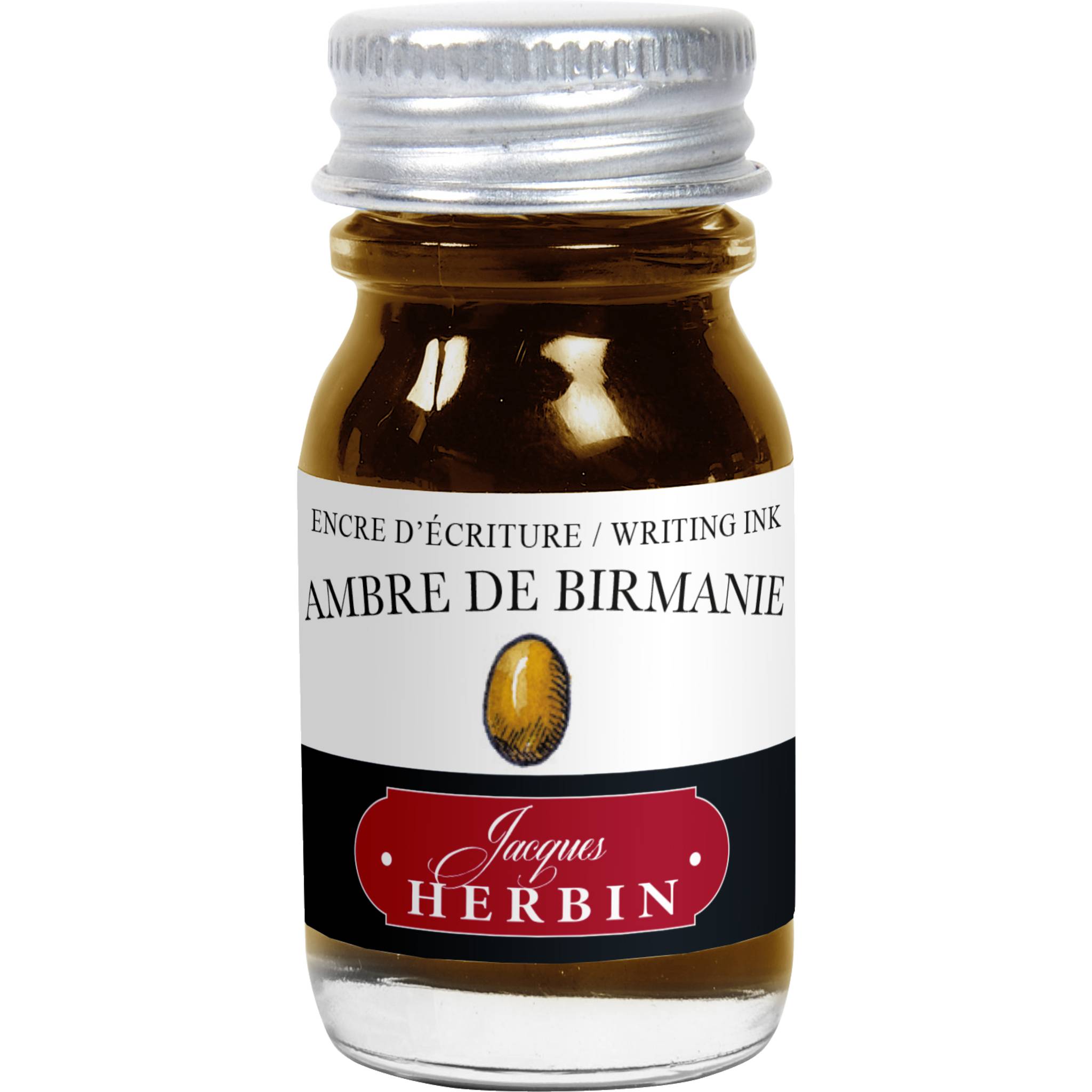 Jacques Herbin 6x Tinte + Tintenroller Flakon 10 ml Bernsteinfarben 11541T
