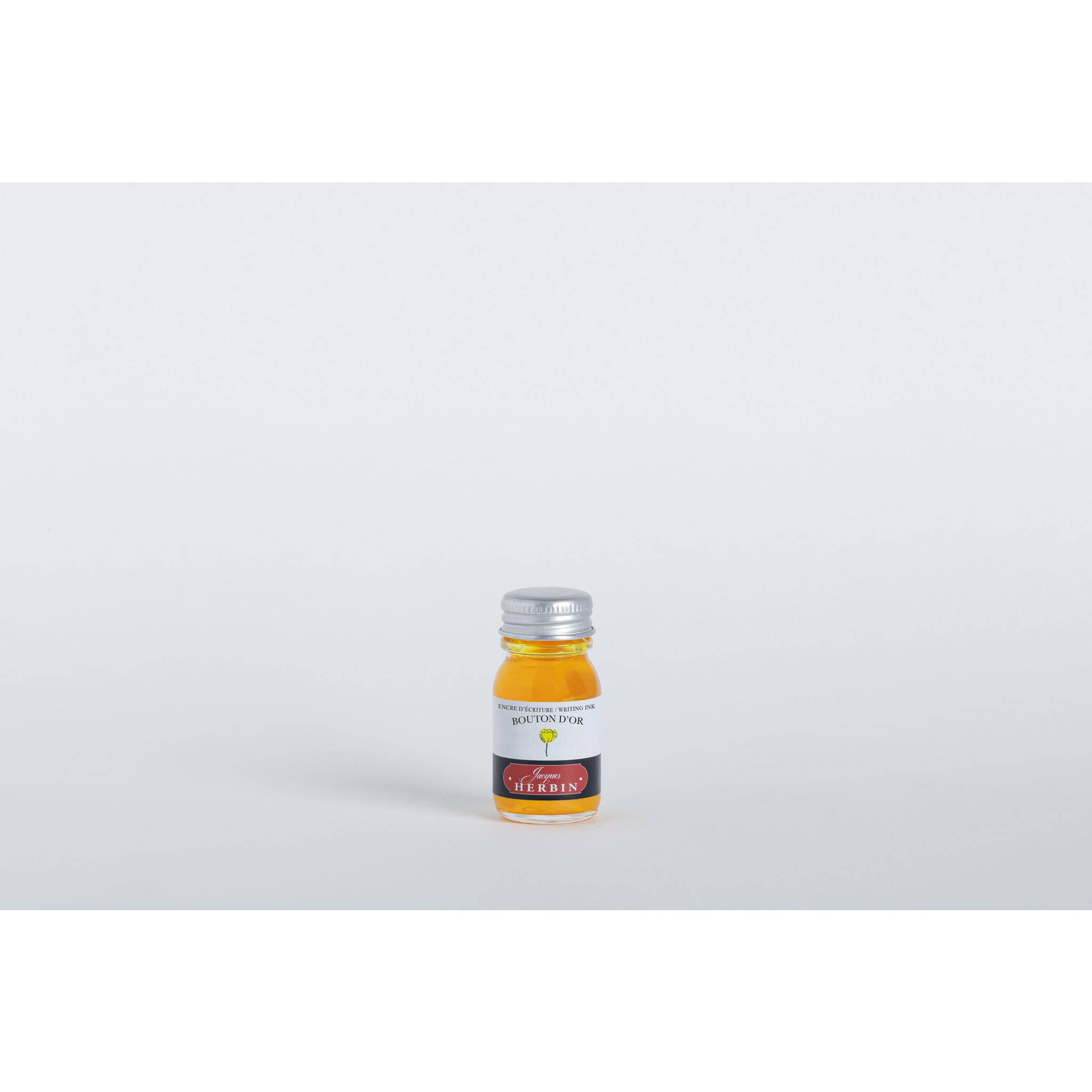 Jacques Herbin 6x Tinte + Tintenroller Flakon 10 ml Butterblumengelb 11553T