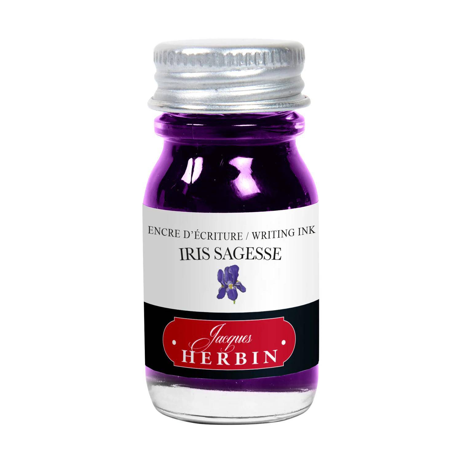 Jacques Herbin 6x Schreibtinte, La Perle des encres, 10 ml Iris Sagesse 11575T