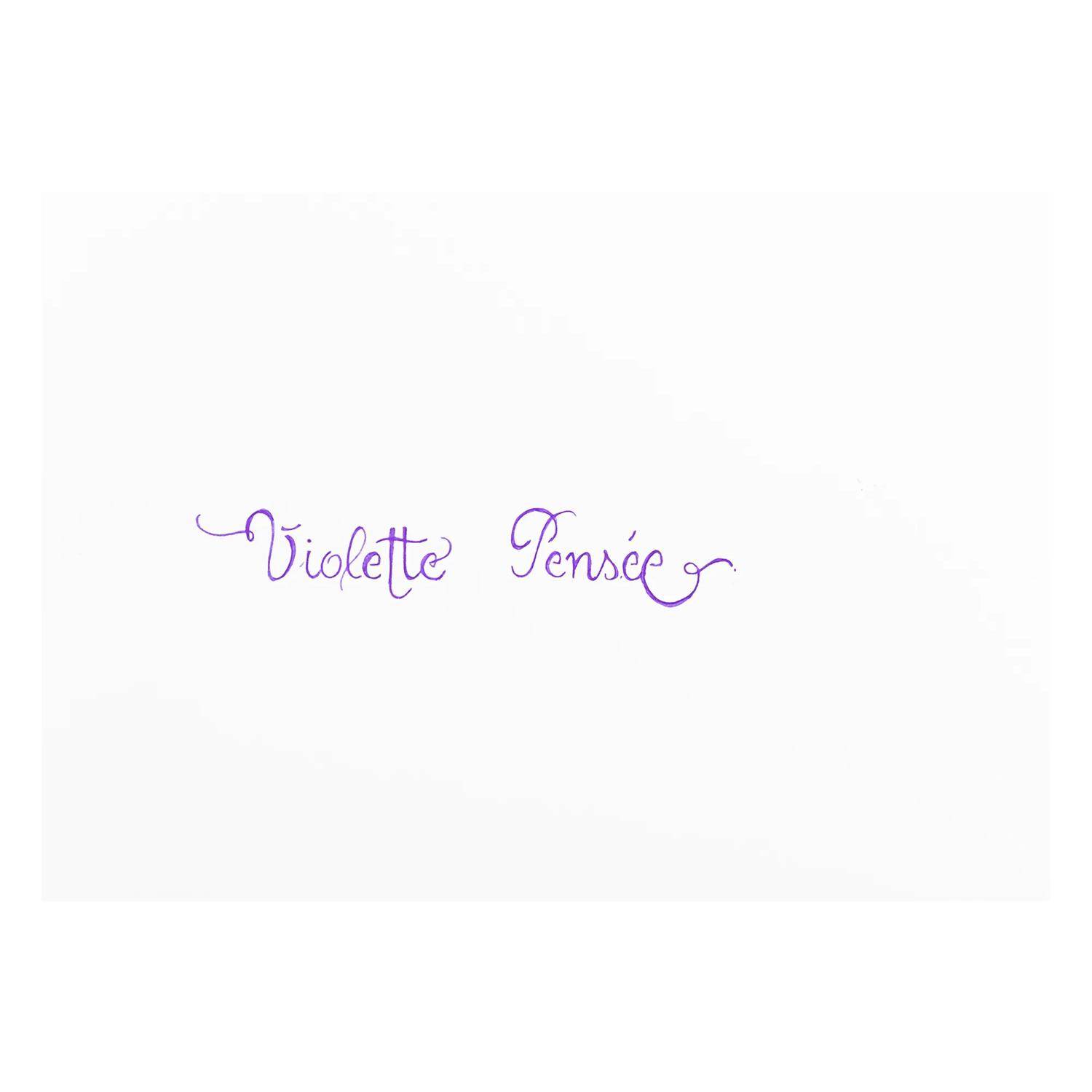 Jacques Herbin 6x Tinte +Tintenroller Flakon 10 ml Stiefmütterchenviolett 11577T