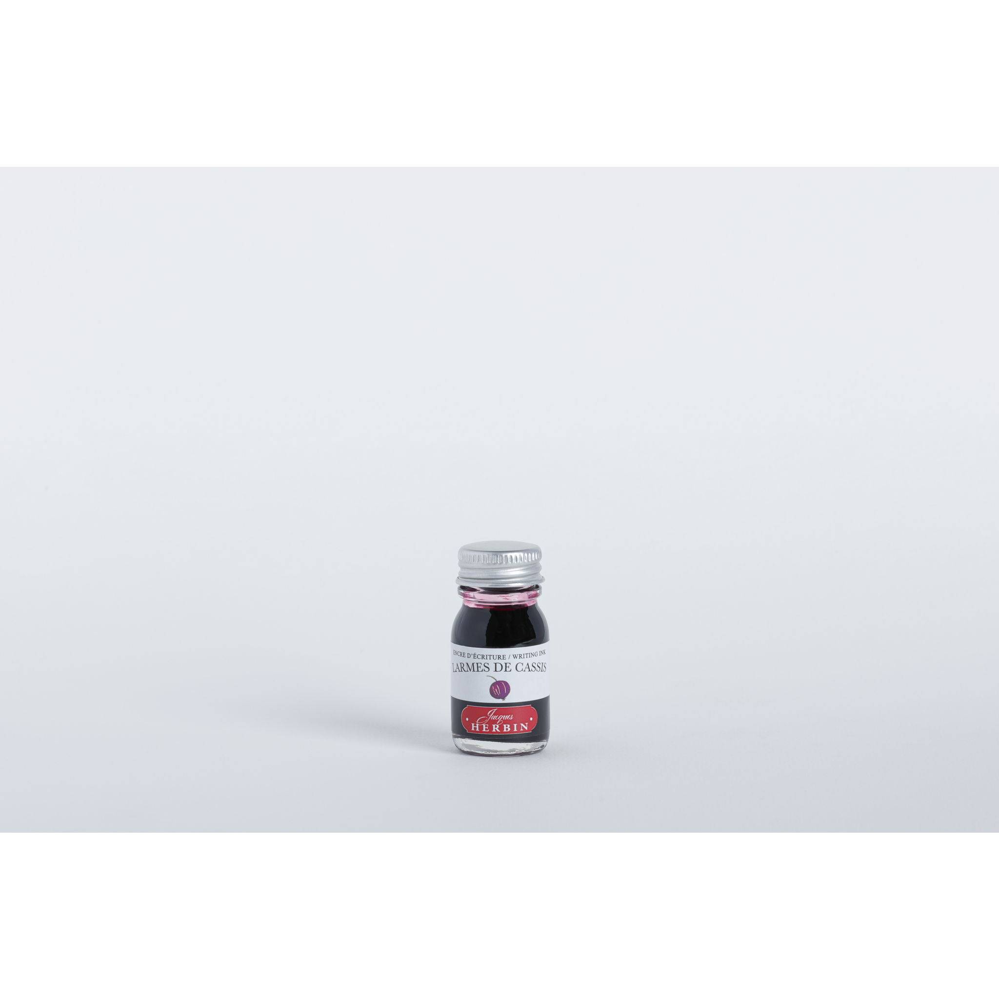 Jacques Herbin 6x Tinte für Füller + Tintenroller Flakon 10 ml Cassis 11578T