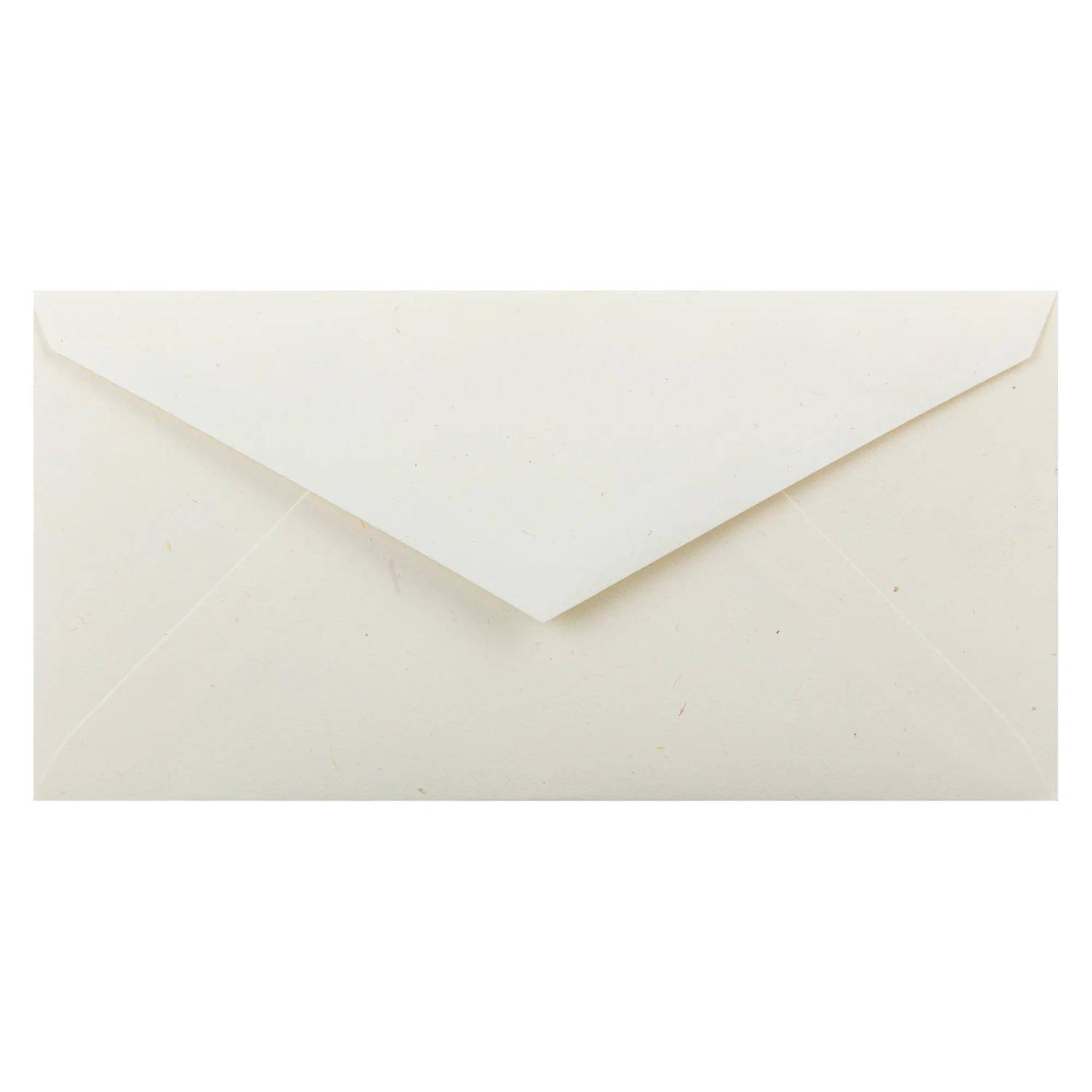 G.Lalo 5x Packung 20 Umschlägen 220x110mm, 120g, Strohpapier - Elfenbein 22616L