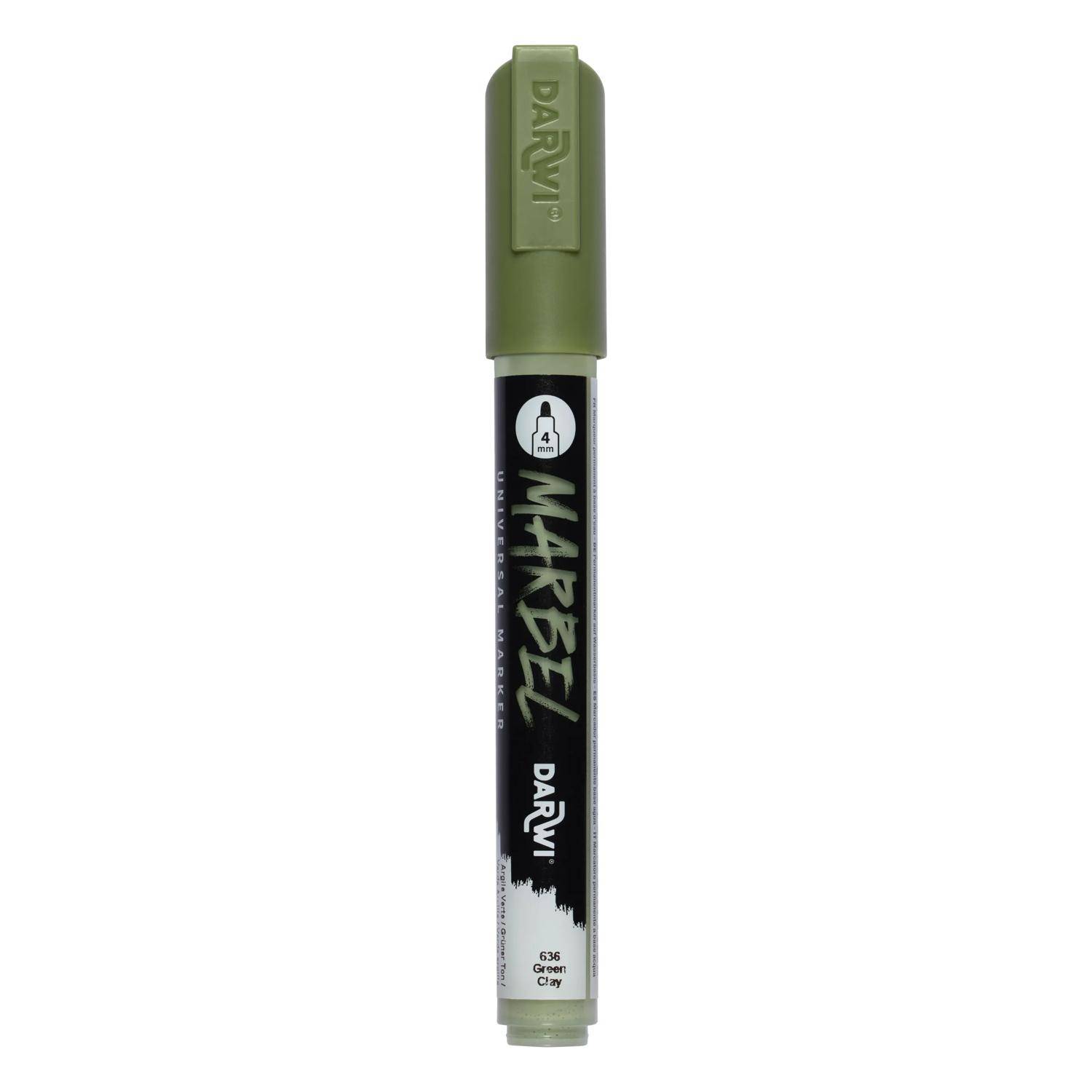 Darwi 6x Marker Acrylfarbe, Rundspitze medium 4mm Grüner Ton DA0226004636C