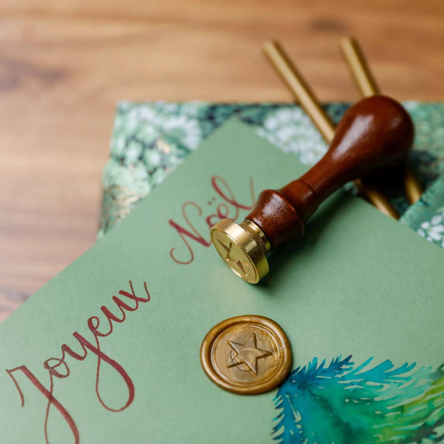 Jacques Herbin 5x Packung mit 6 Stangen speziellem Reinigungswachs - Gold 35804T