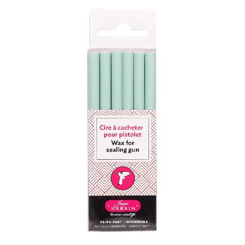 Jacques Herbin 5x Packung mit 6 Stangen speziellem Reinigungswachs Minze 35833T