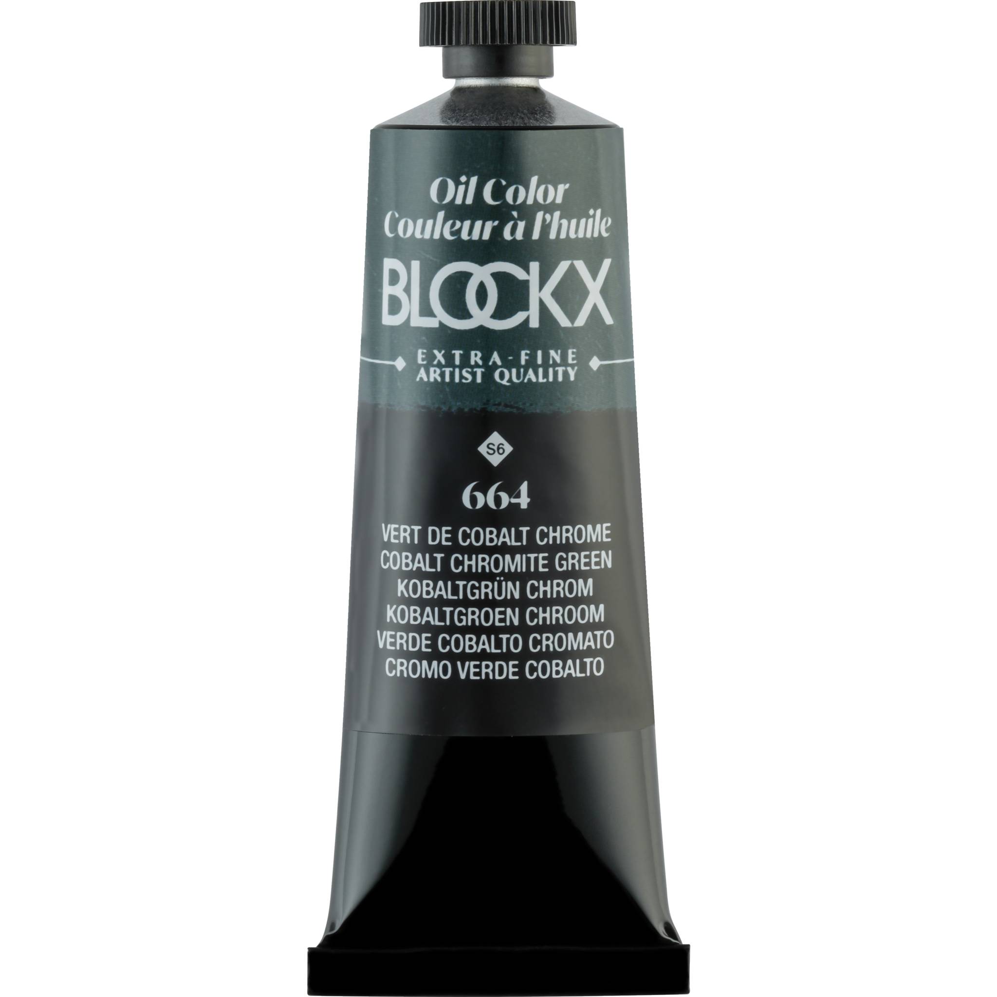 Blockx 3x Ölfarbe, Kobaltgrün Chrom - Tube 35ml - Chromkobaltgrün 213664BXC