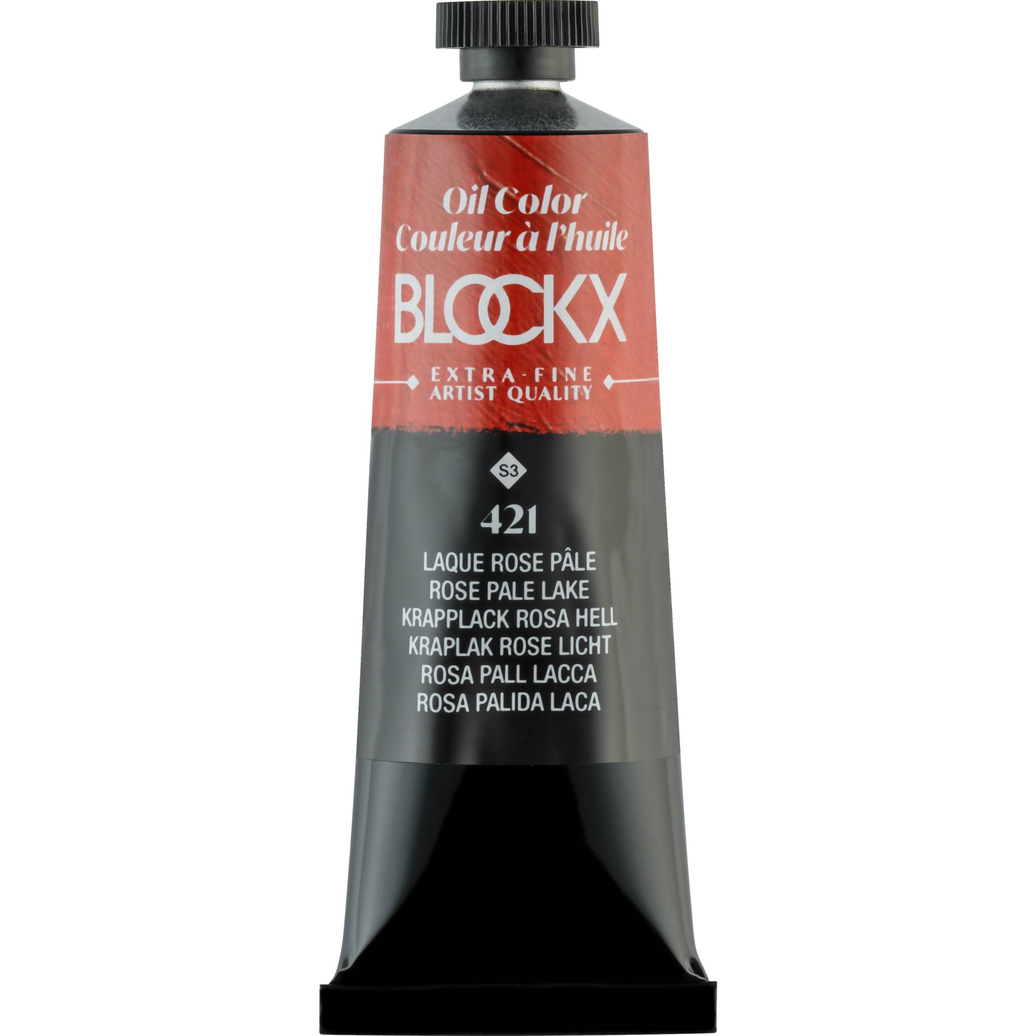 Blockx 3x Ölfarbe, hellosa Lack - Tube 35ml - Lack Blassrosa 213421BXC