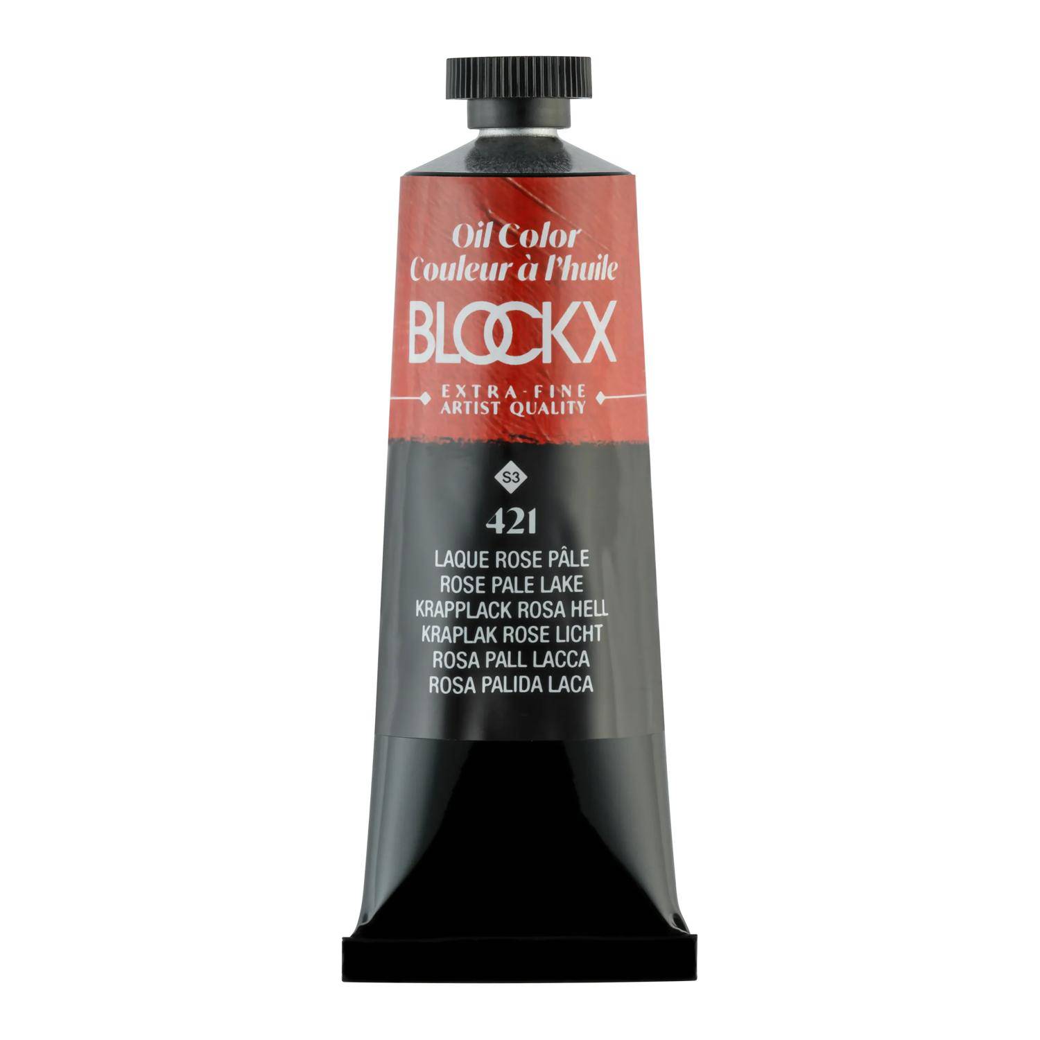 Blockx 3x Ölfarbe, hellosa Lack - Tube 35ml - Lack Blassrosa 213421BXC