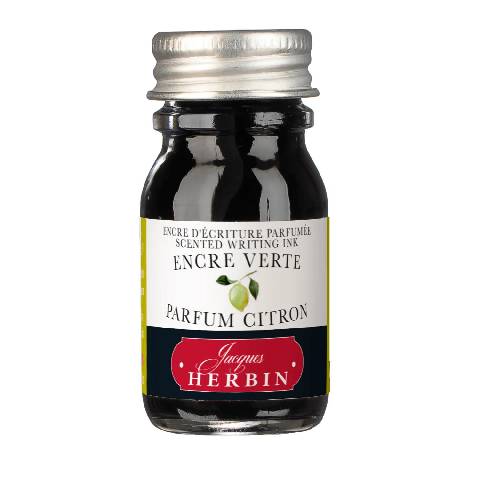 Jacques Herbin 6x Fein parfümierte Tinte im Flakon - Grün 13736ST
