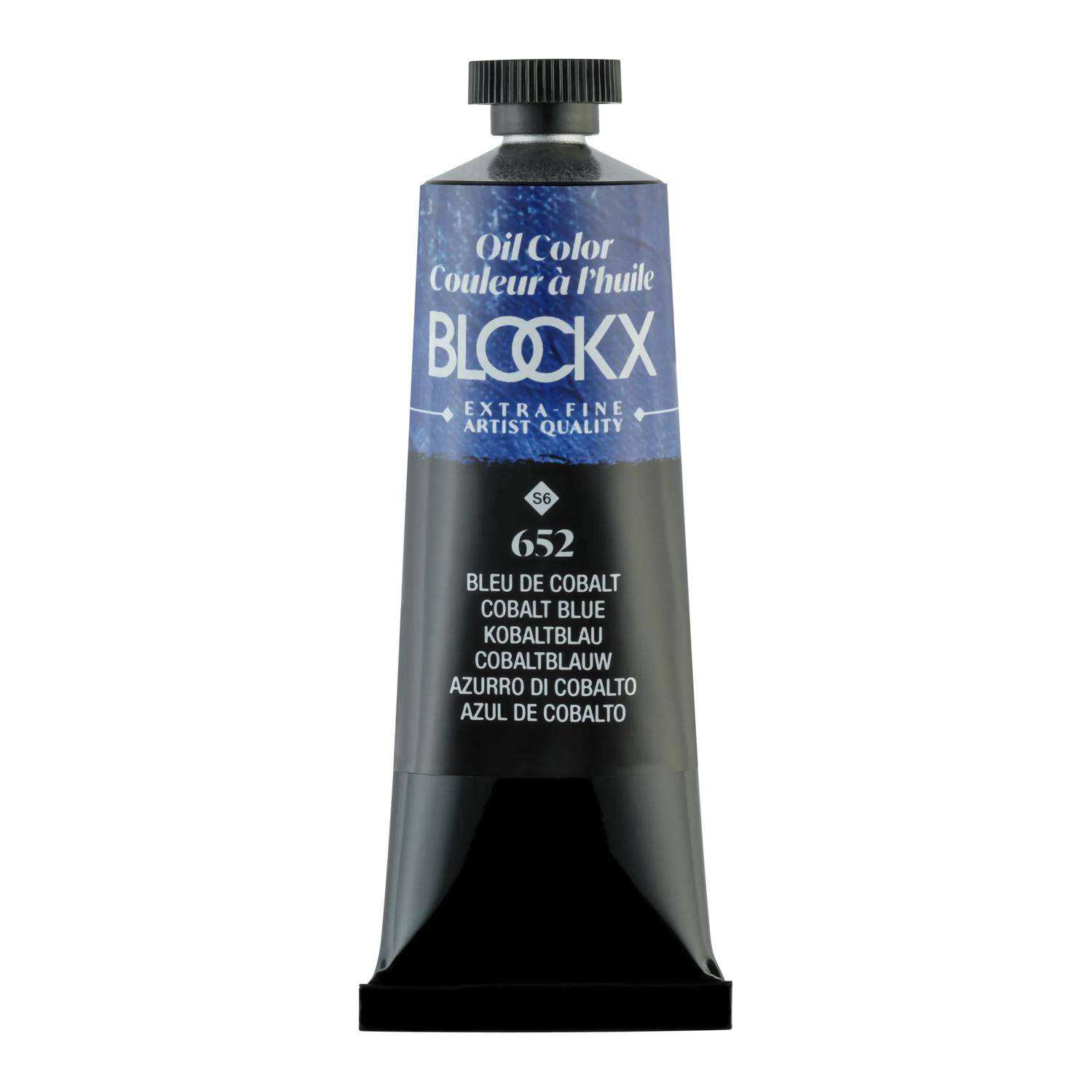 Blockx 3x Ölfarbe, Kobaltblau - Tube 35ml - Kobaltblau| 213652BXC