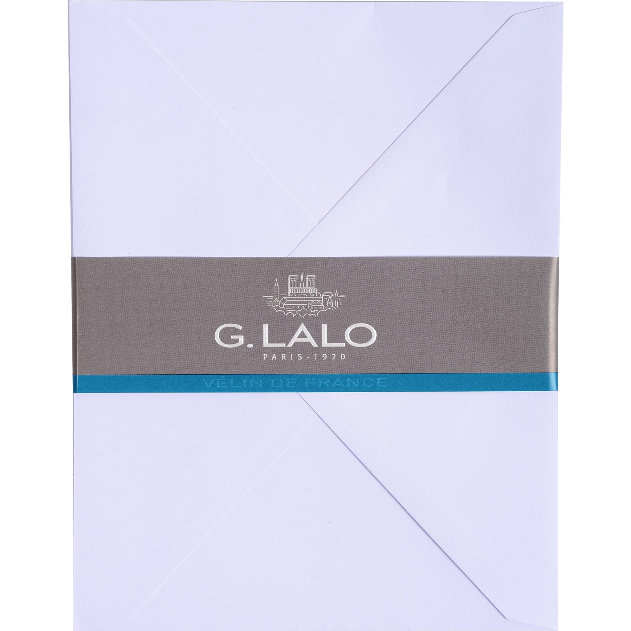 G.Lalo 10x Packung 25 Umschlägen 128x172mm Diploma, Vélin de France Weiß 19001L