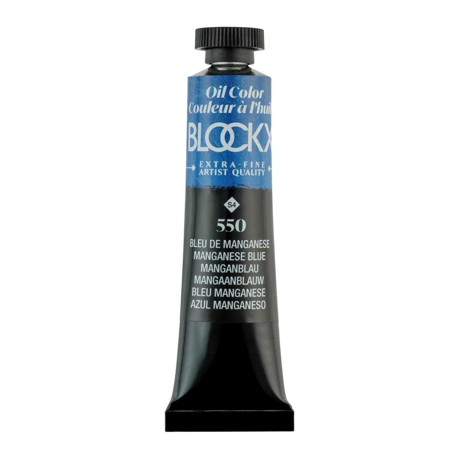 Blockx 3x Ölfarbe, Manganblau, Tube 20ml - Manganblau| 212550BXC