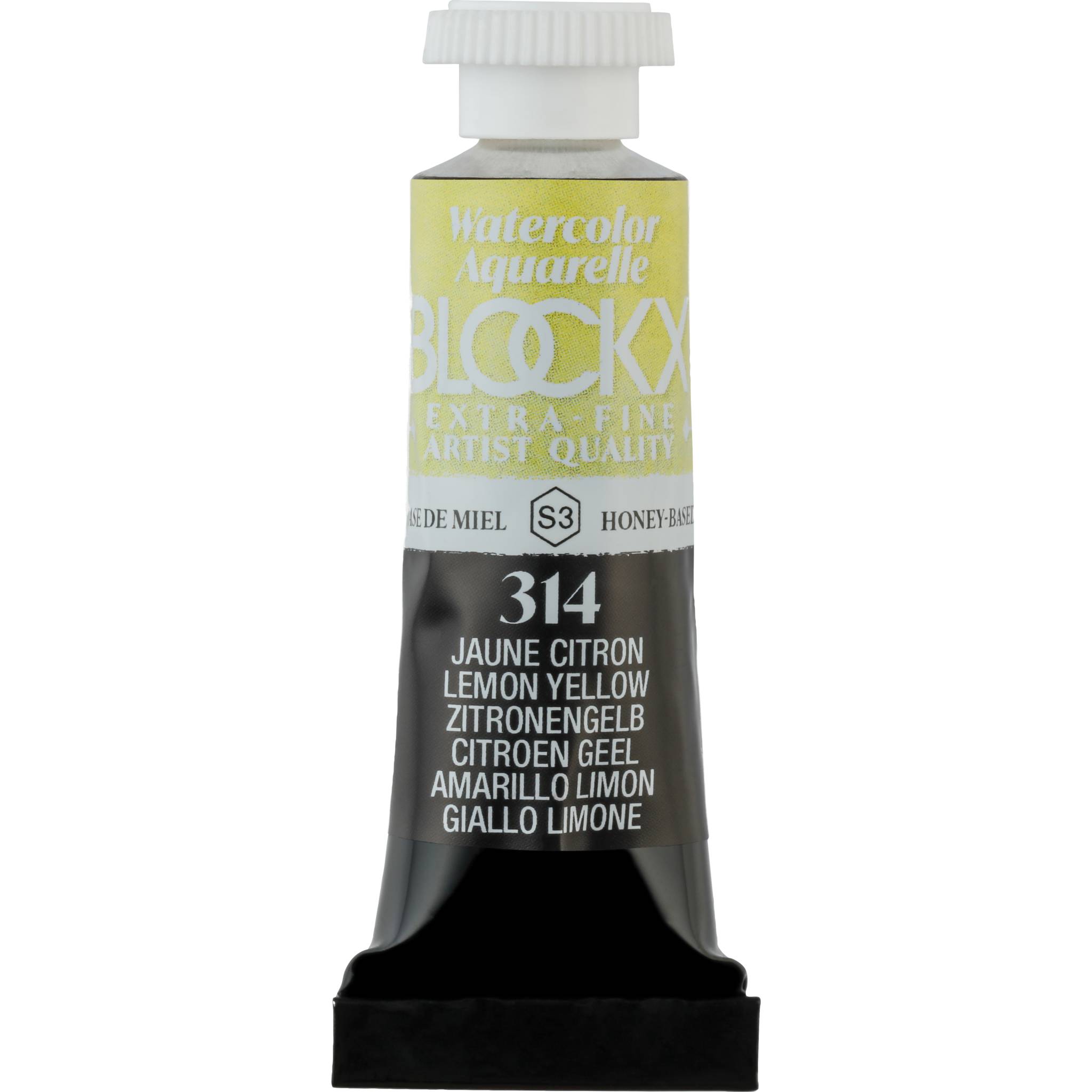Blockx 3x Aquarellfarbe, Zitronengelb - Tube 5ml - Zitronengelb| 43314BXC