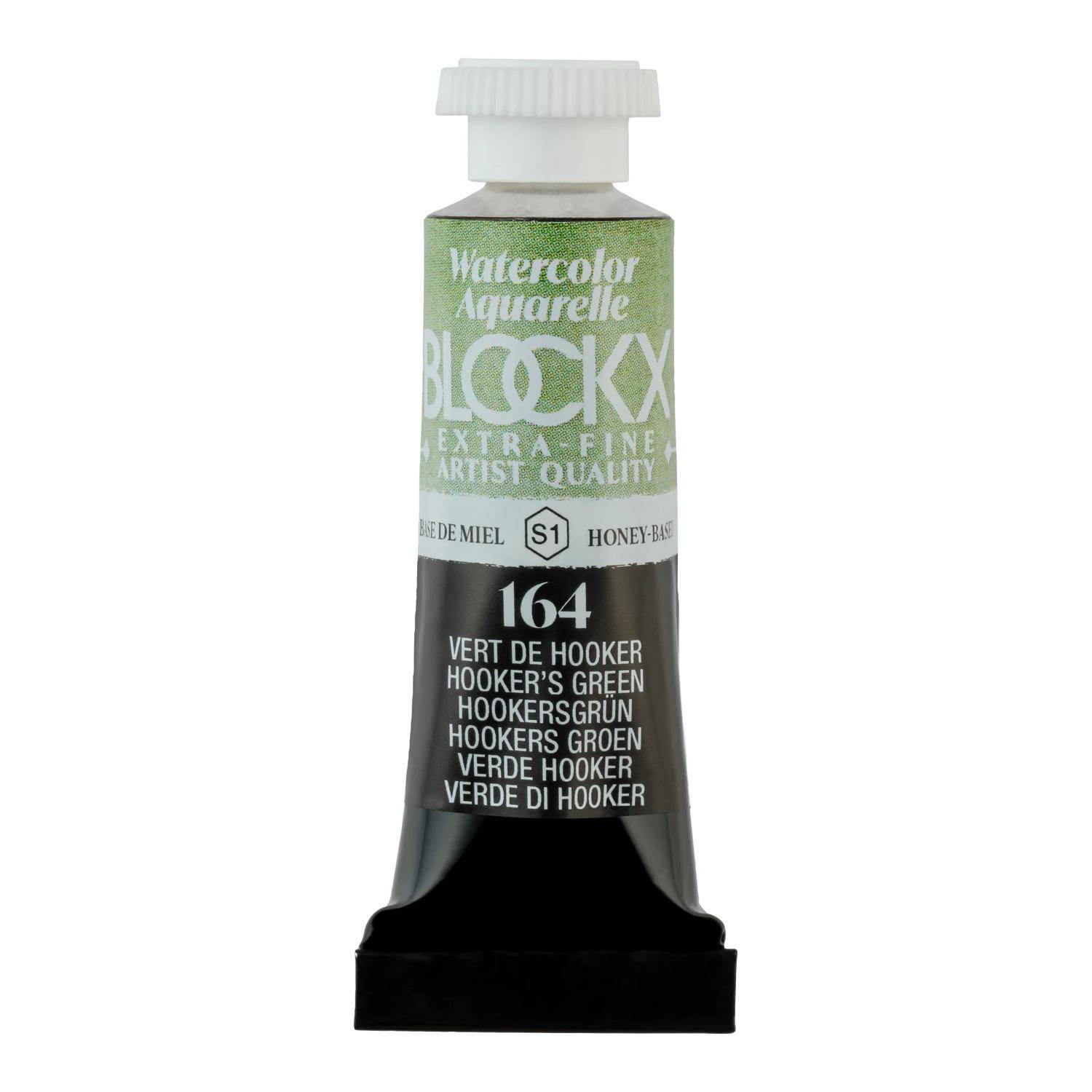 Blockx 3x Aquarellfarbe, Hookersgrün - Tube 5ml - Hookergrün 43164BXC