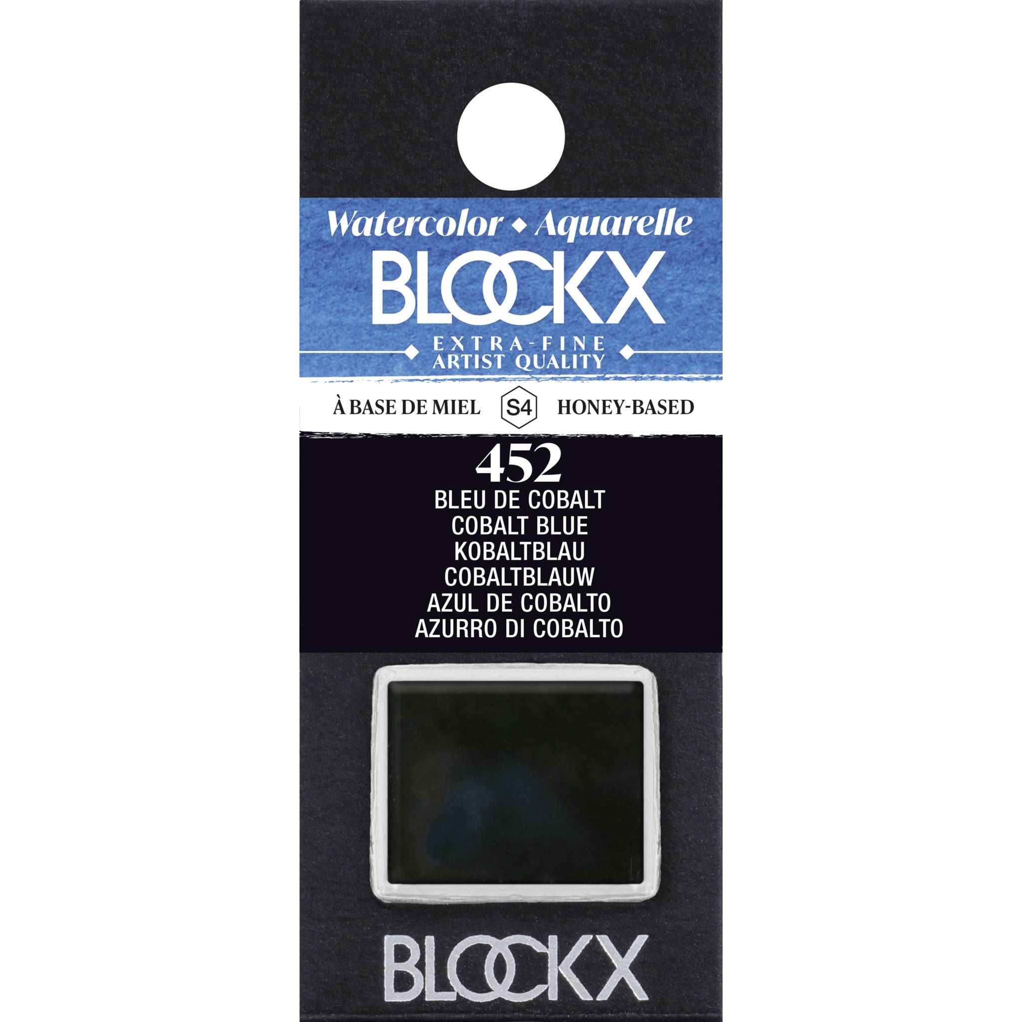 Blockx 3x Aquarellfarbe, Kobaltblau - 1/2 Näpfchen 1,5ml - Kobaltblau| 41452BXC