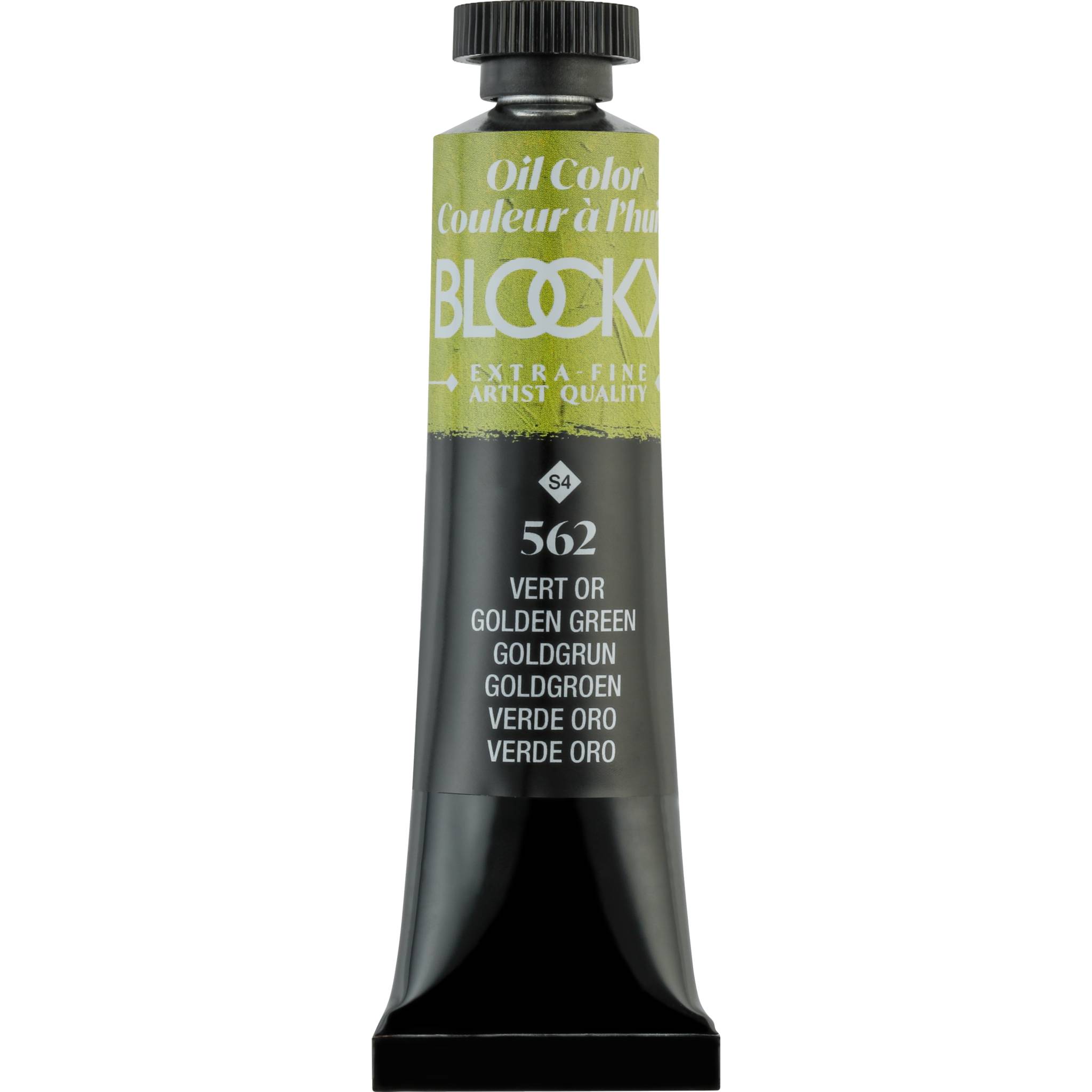 Blockx 3x Ölfarbe, Goldgrün, Tube 20ml - Grüngold 212562BXC