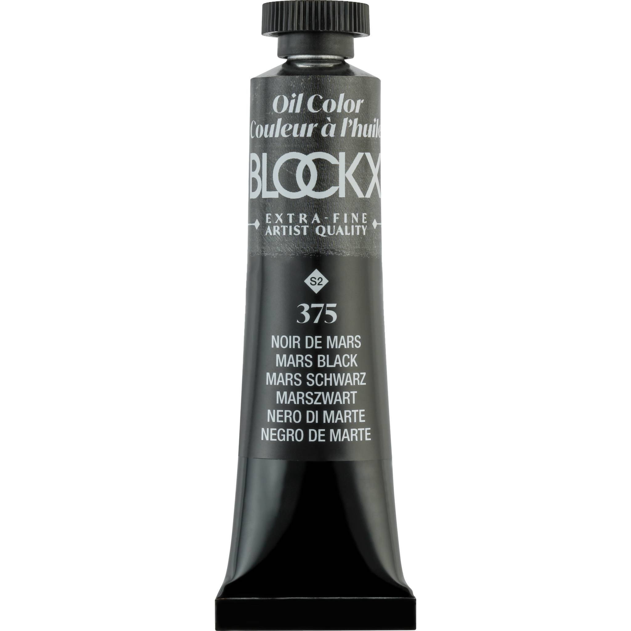 Blockx 3x Ölfarbe, Marsschwarz, Tube 20ml - Marsschwarz 212375BXC