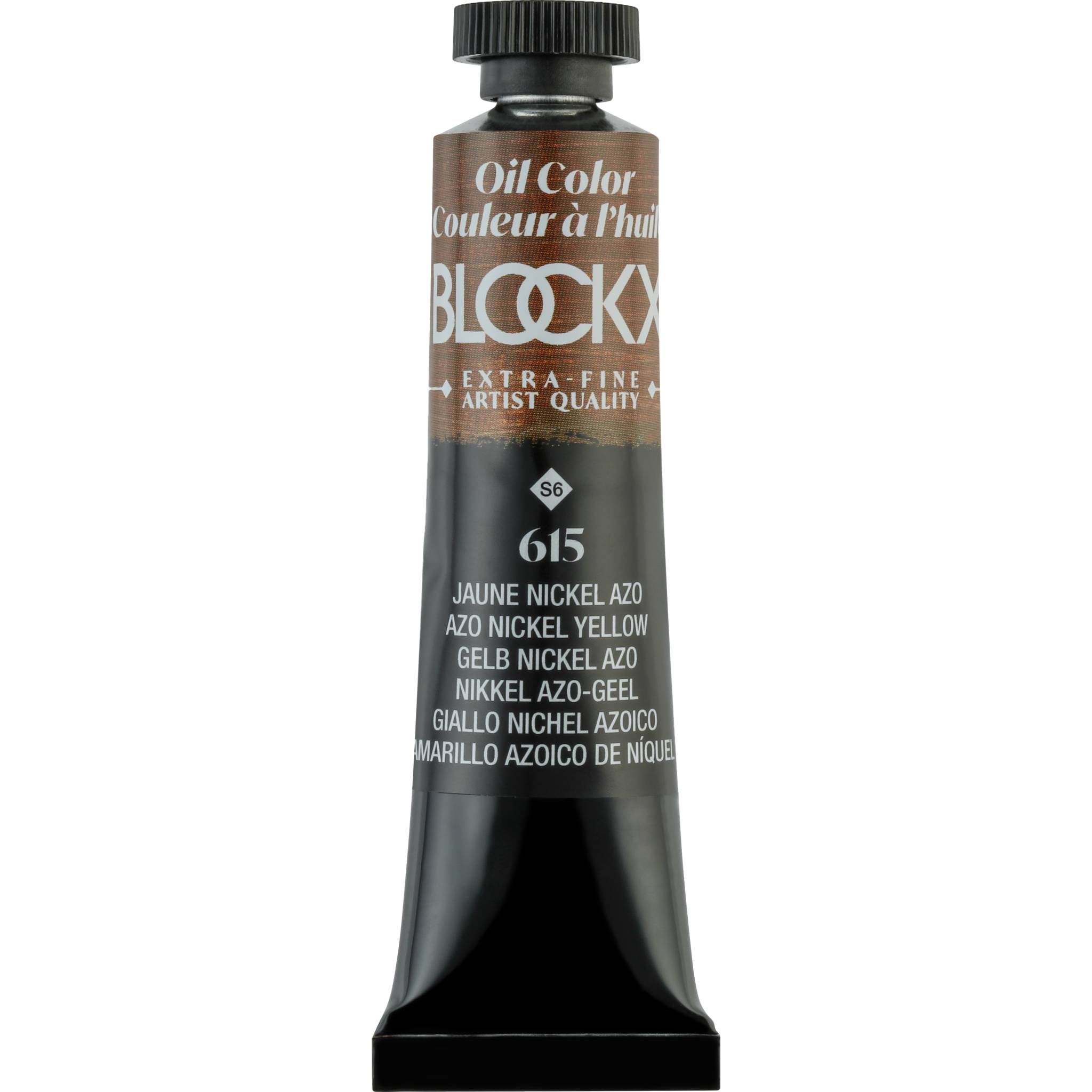 Blockx 3x Ölfarbe, Nickelgelb Azo, Tube 20ml - Nickelgelb Azo 212615BXC