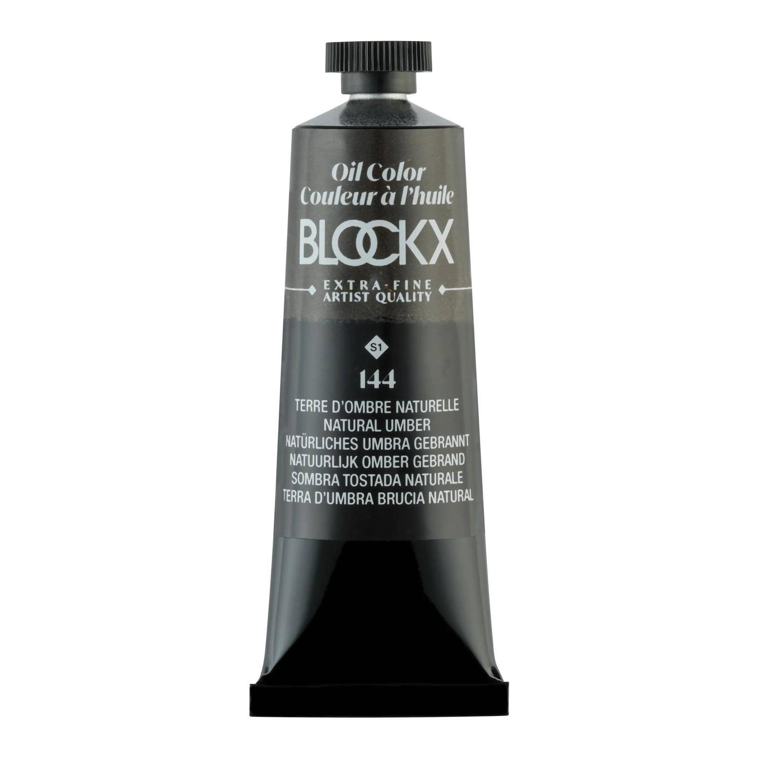 Blockx 3x Ölfarbe, Umbra Natur -Tube 35ml Natürliches Umbra gebrannt| 213144BXC