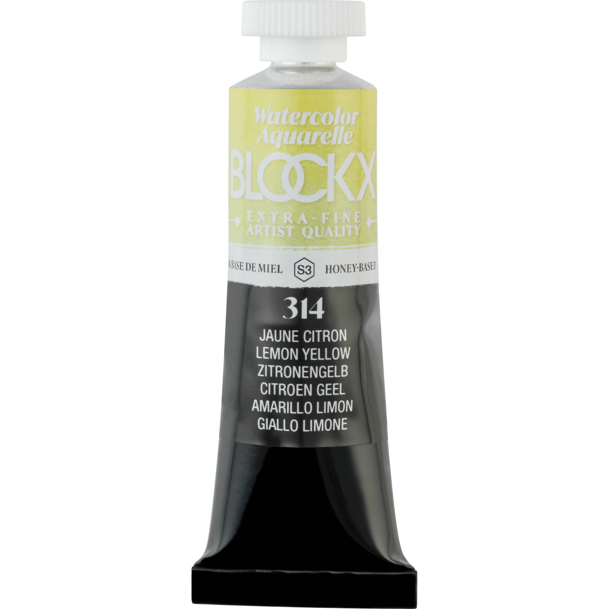 Blockx 3x Aquarellfarbe, Zitronengelb - Tube 15ml - Zitronengelb| 44314BXC