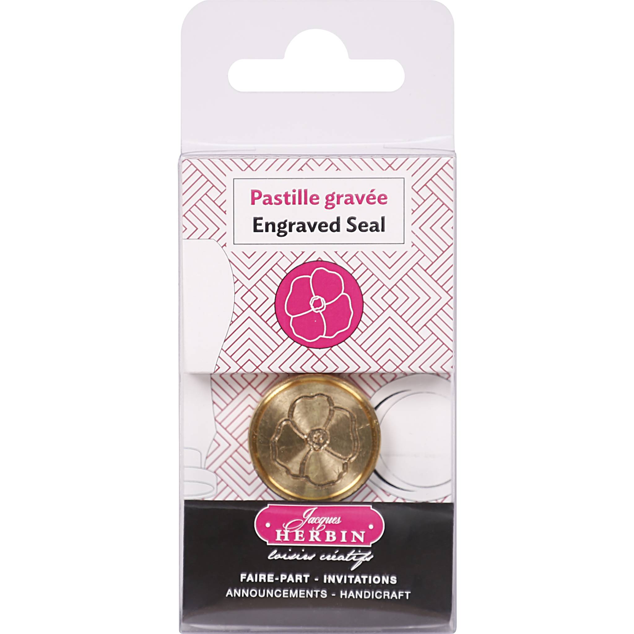 Jacques Herbin 3x Siegelplatte aus Messing, ø24mm 40403T