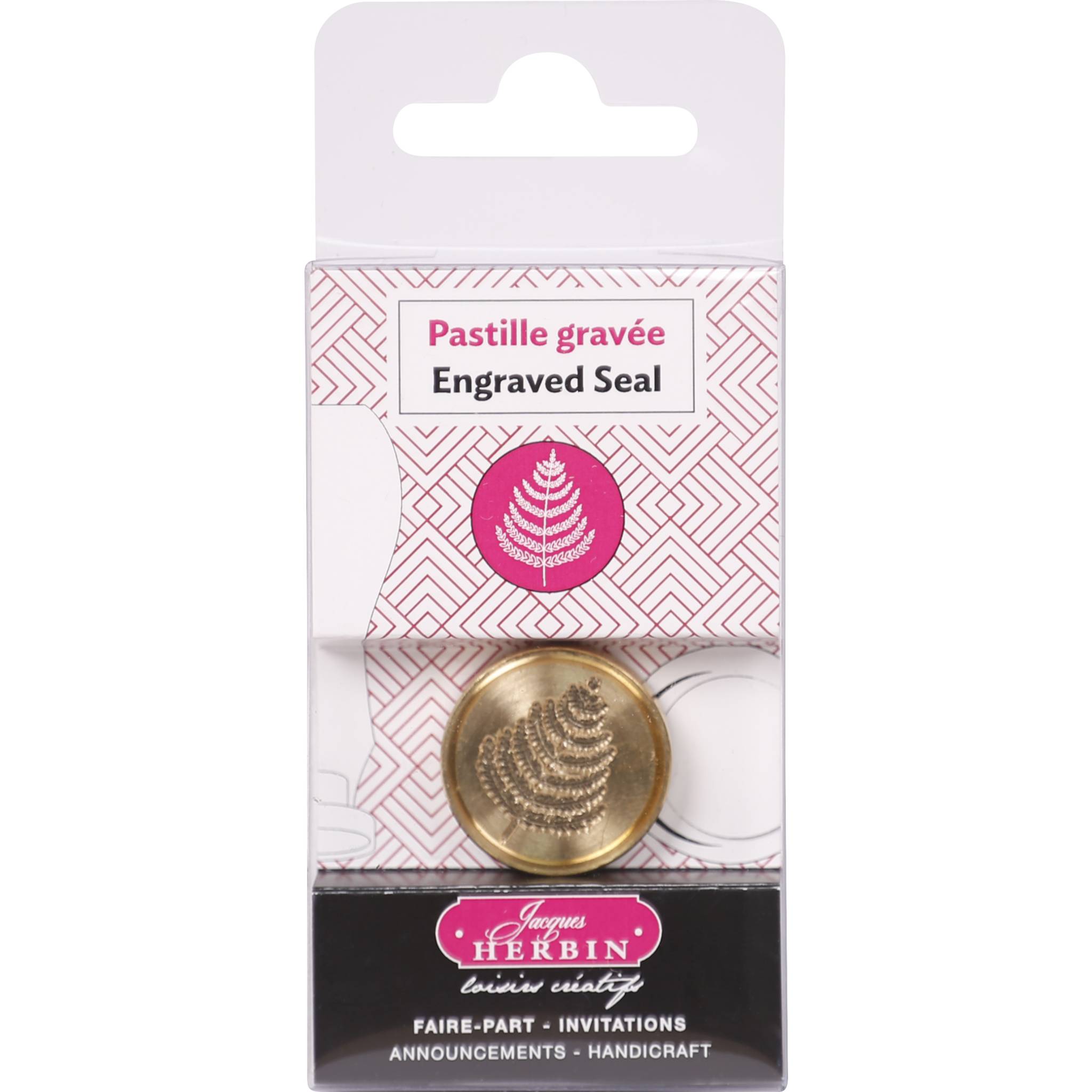 Jacques Herbin 3x Siegelplatte aus Messing, ø24mm 40405T