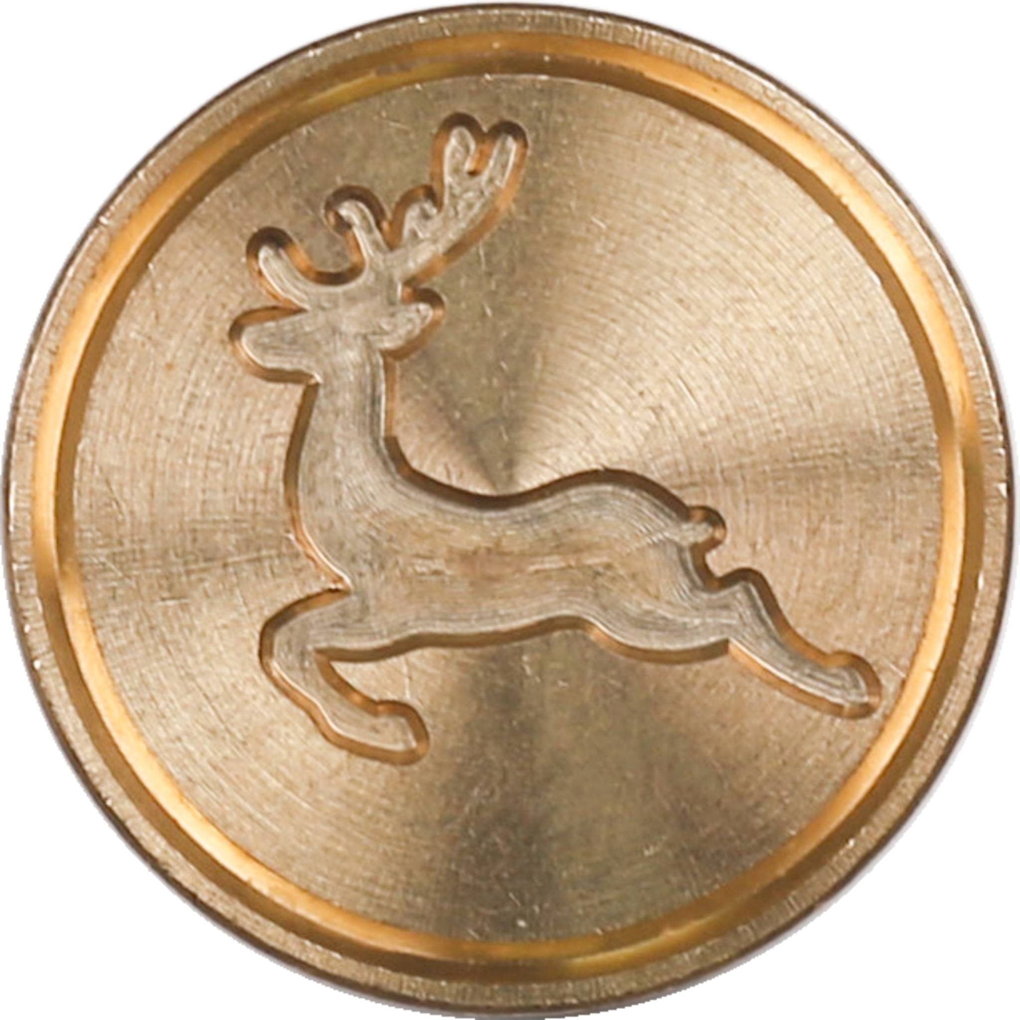 Jacques Herbin 3x Siegelplatte aus Messing, ø24mm - Rentiere 40406T