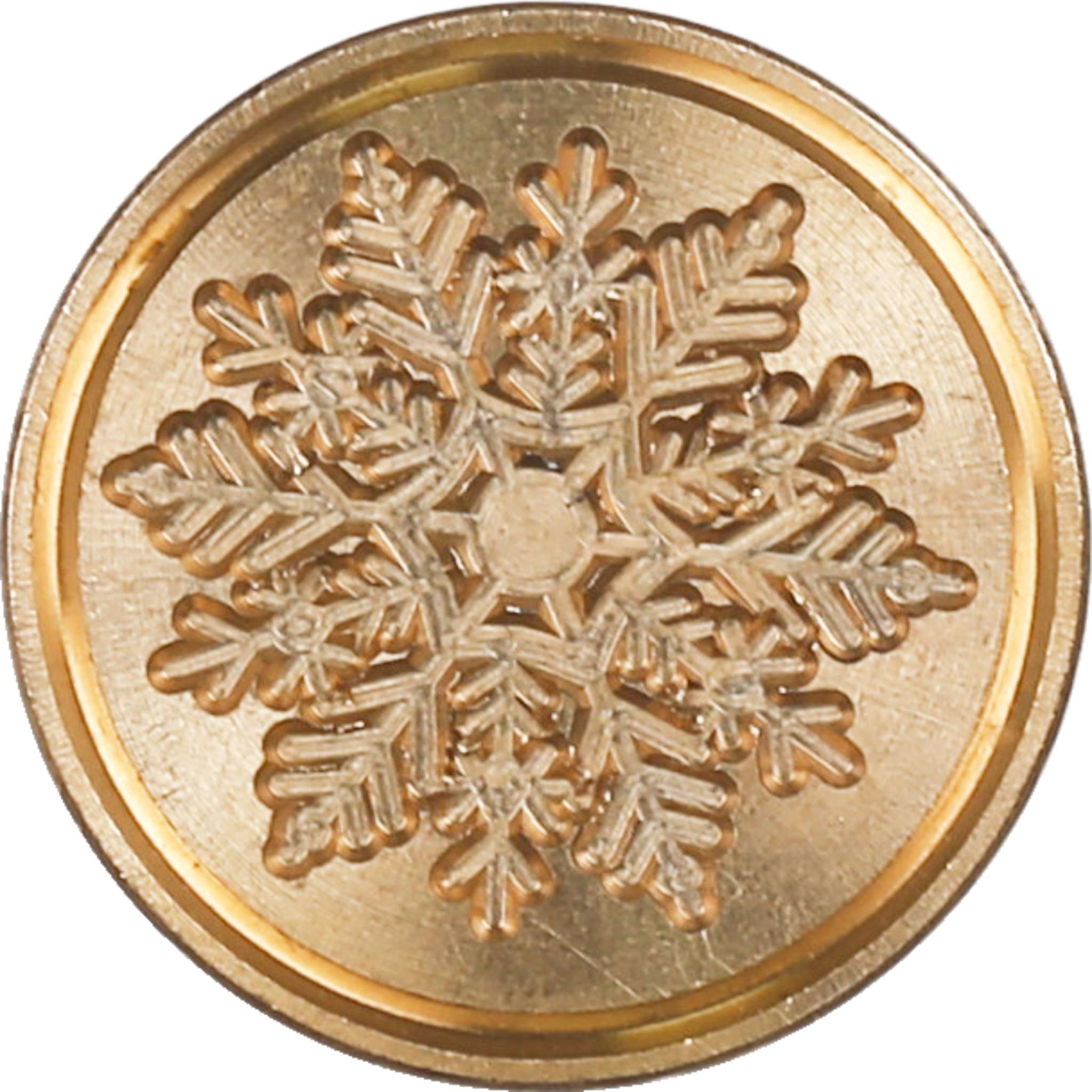 Jacques Herbin 3x Siegelplatte aus Messing, ø24mm - Flocke 40408T