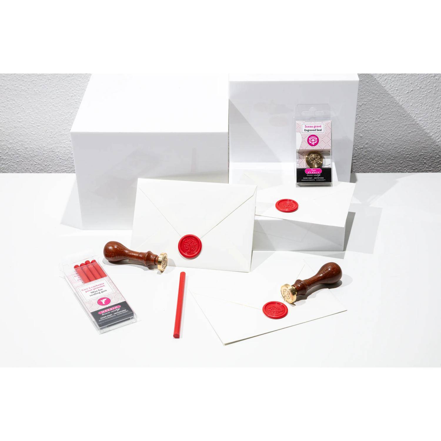 Jacques Herbin 3x Siegelplatte aus Messing, ø24mm 40417T