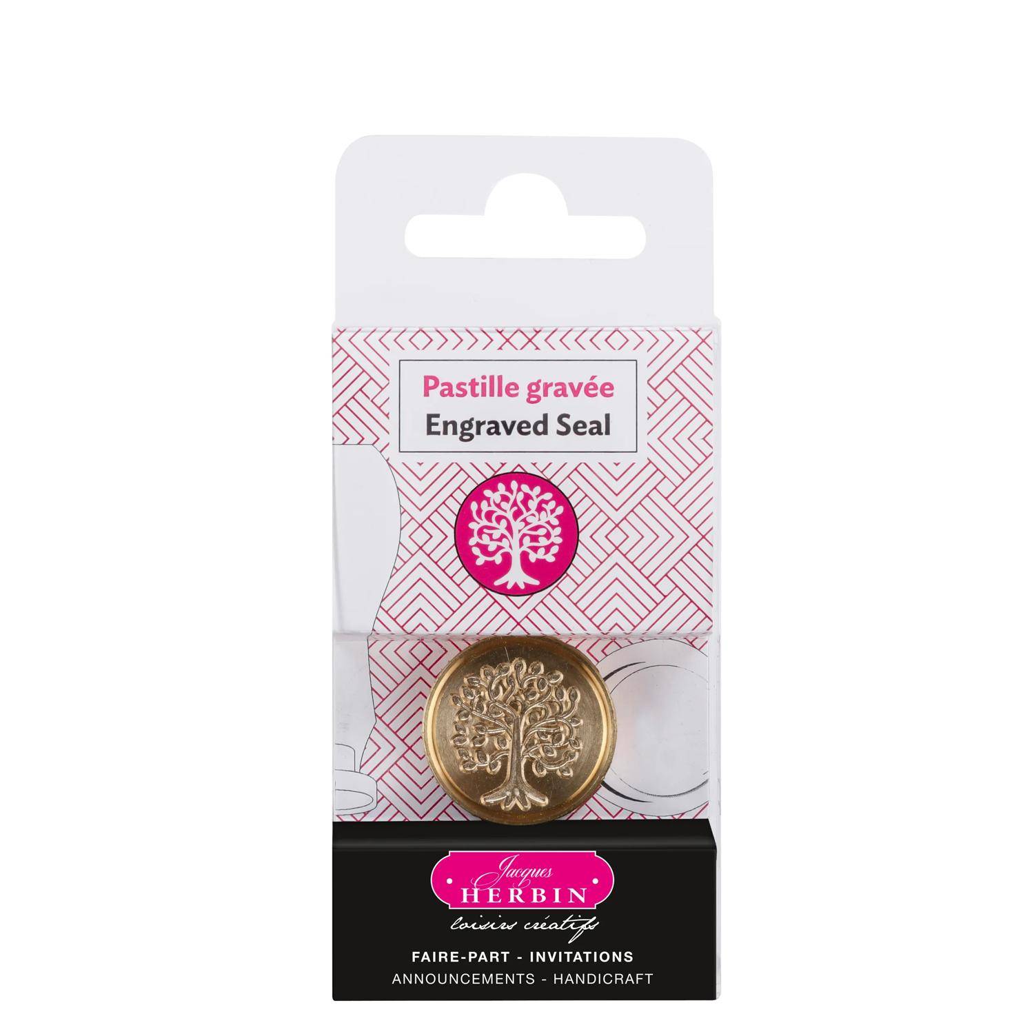 Jacques Herbin 3x Siegelplatte aus Messing, ø24mm 40417T