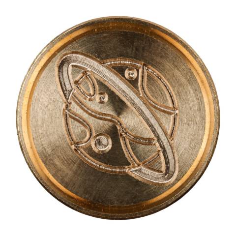 Jacques Herbin 3x Siegelplatte aus Messing, ø24mm 40418T