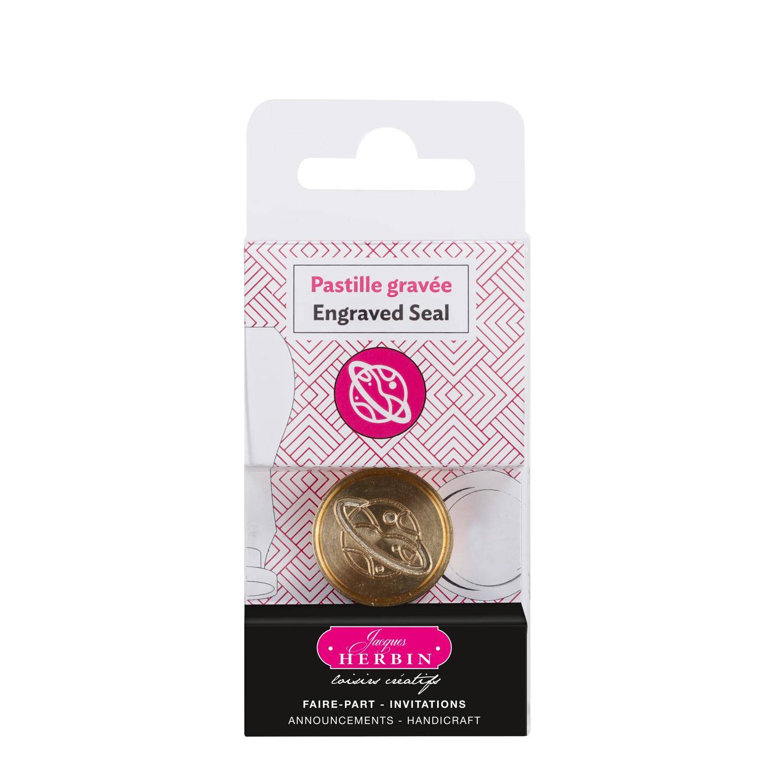 Jacques Herbin 3x Siegelplatte aus Messing, ø24mm 40418T