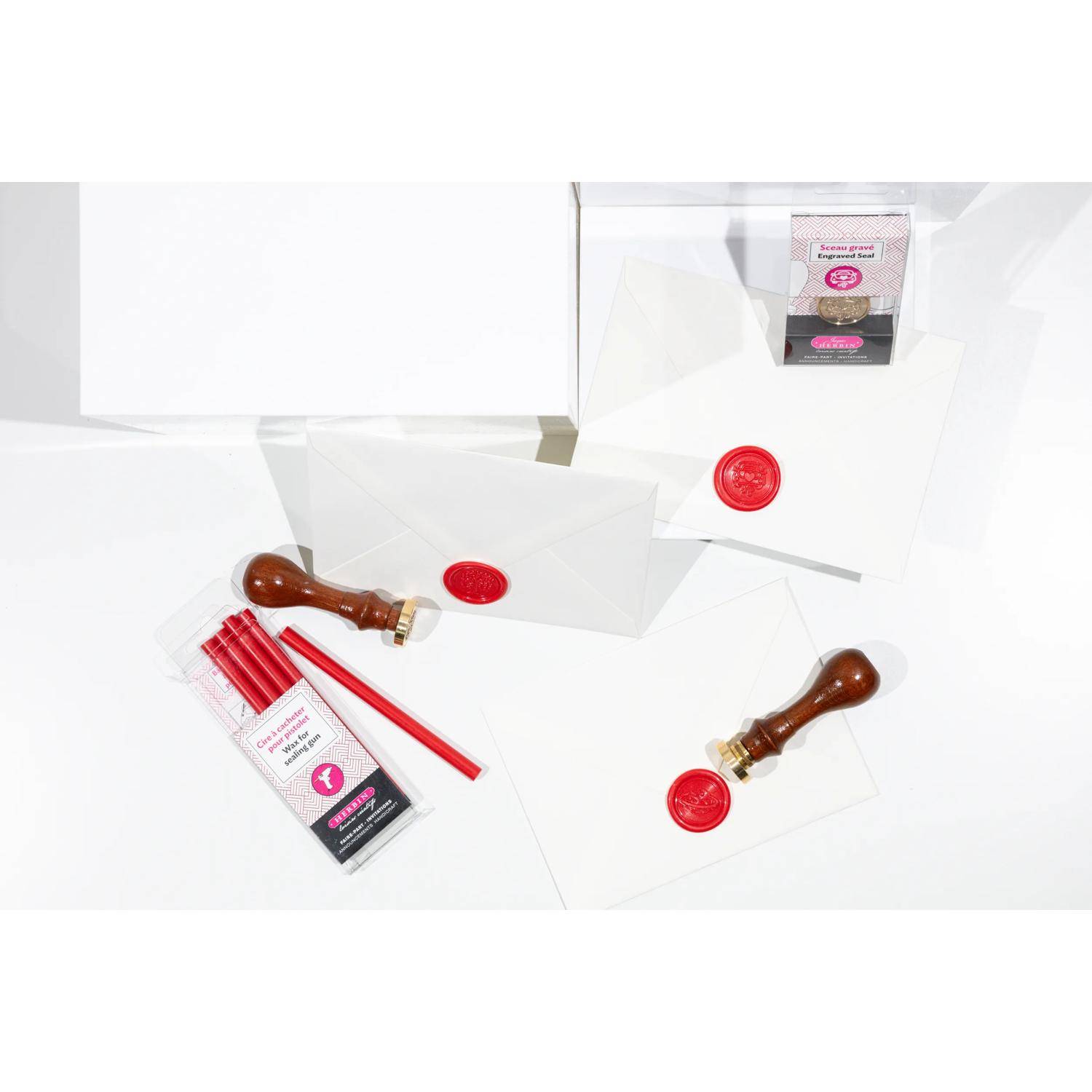 Jacques Herbin 3x Siegelplatte aus Messing, ø24mm 40418T