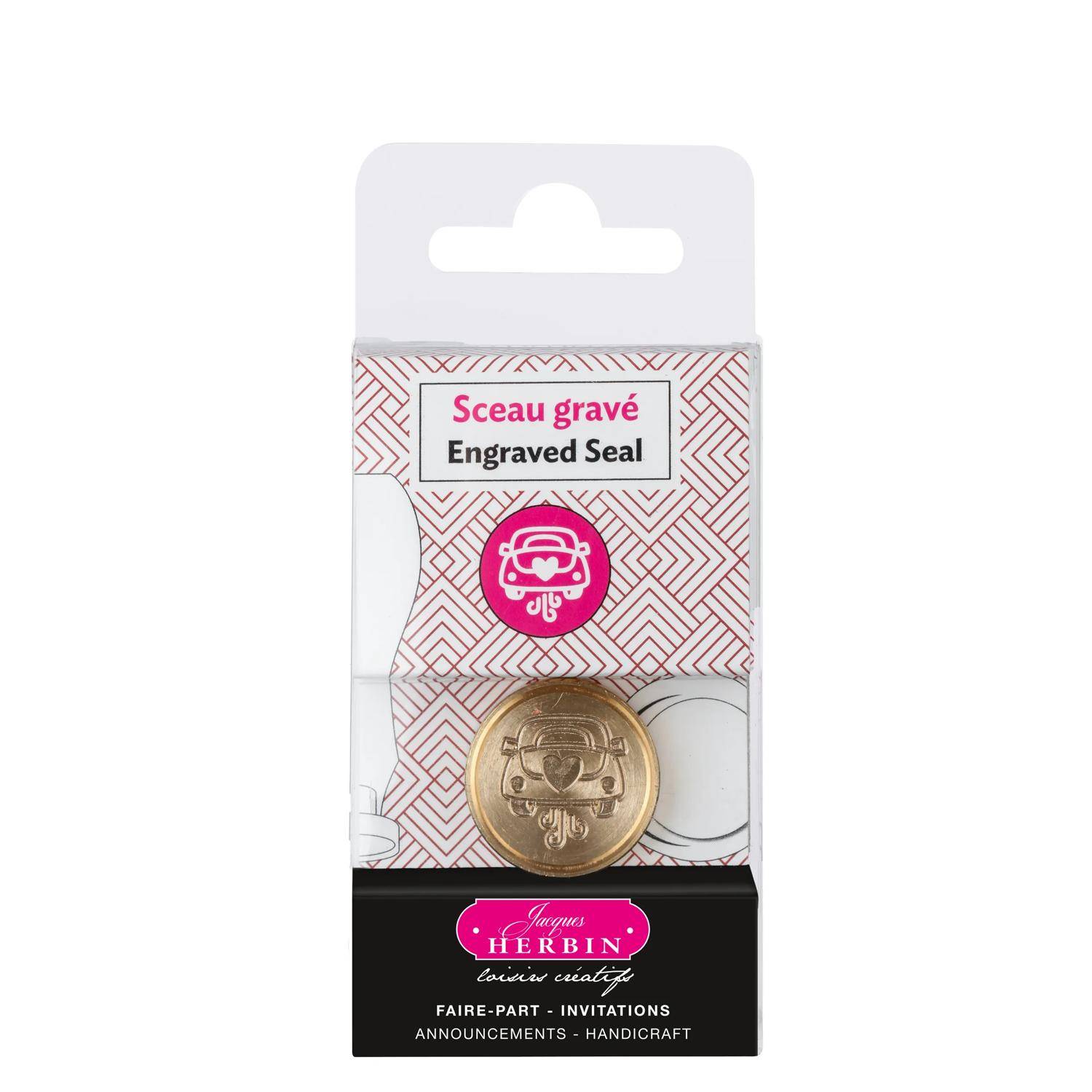Jacques Herbin 3x Siegelplatte aus Messing, ø24mm 40419T