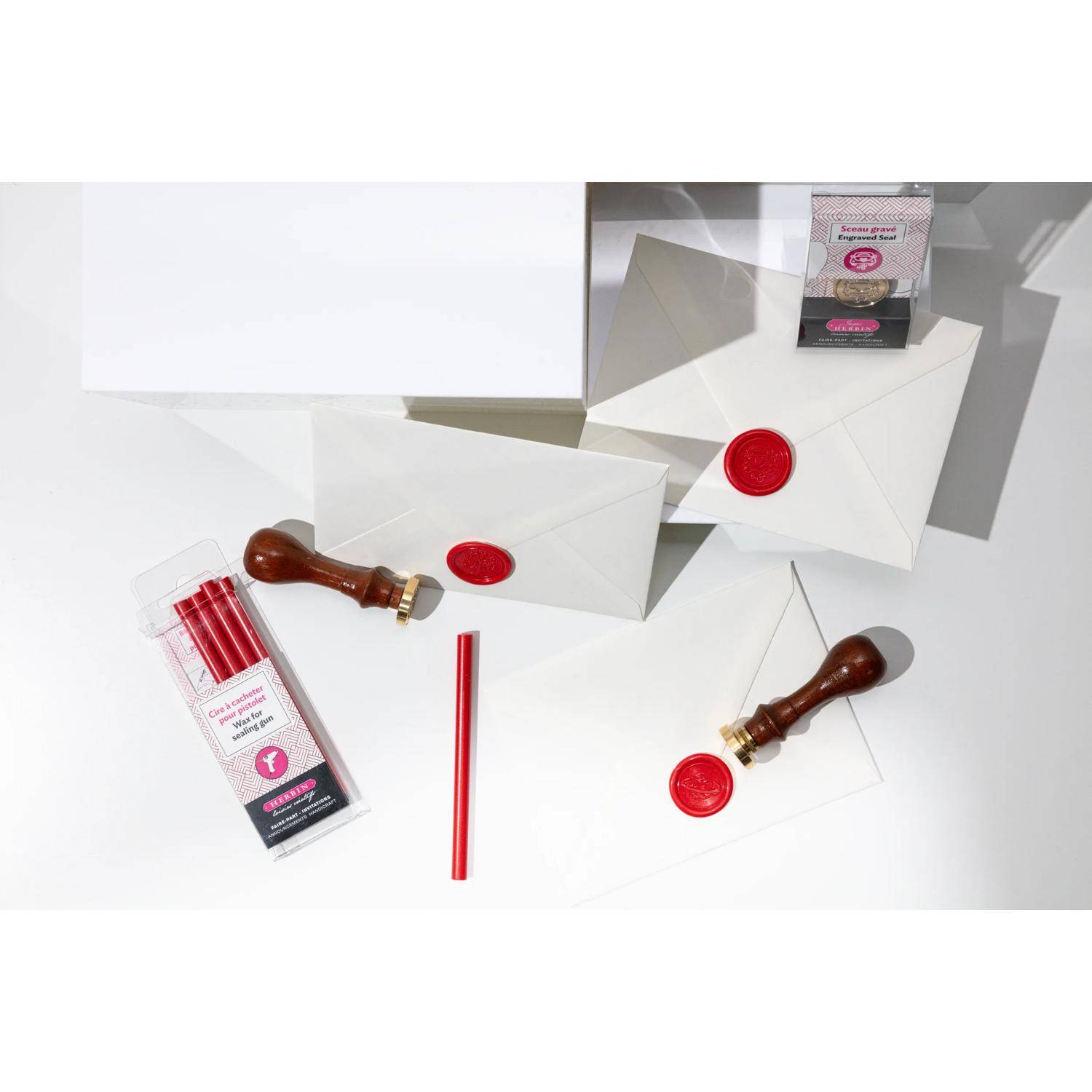 Jacques Herbin 3x Siegelplatte aus Messing, ø24mm 40419T