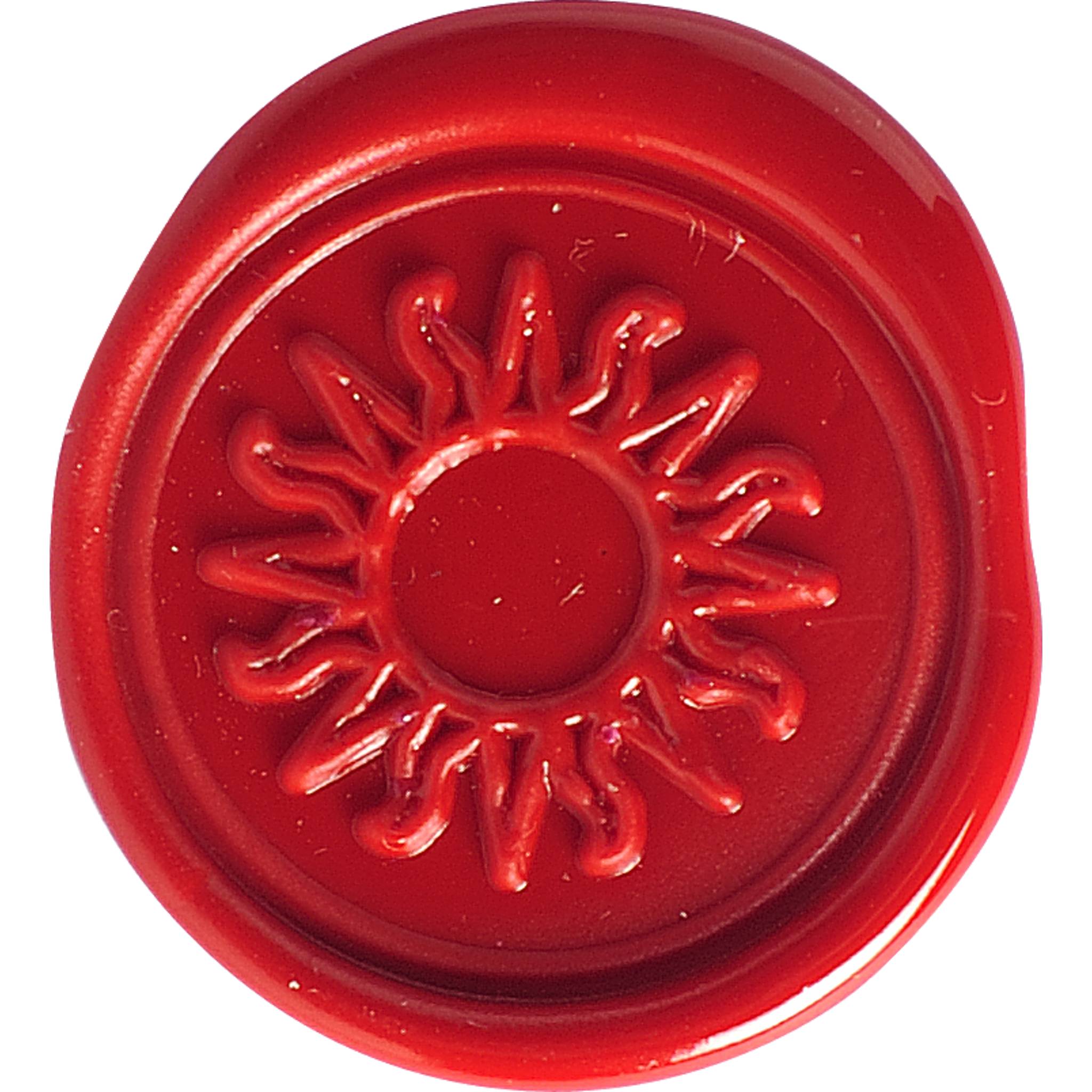 Jacques Herbin 3x Siegelplatte aus Messing, ø24mm - Soleil 40454T